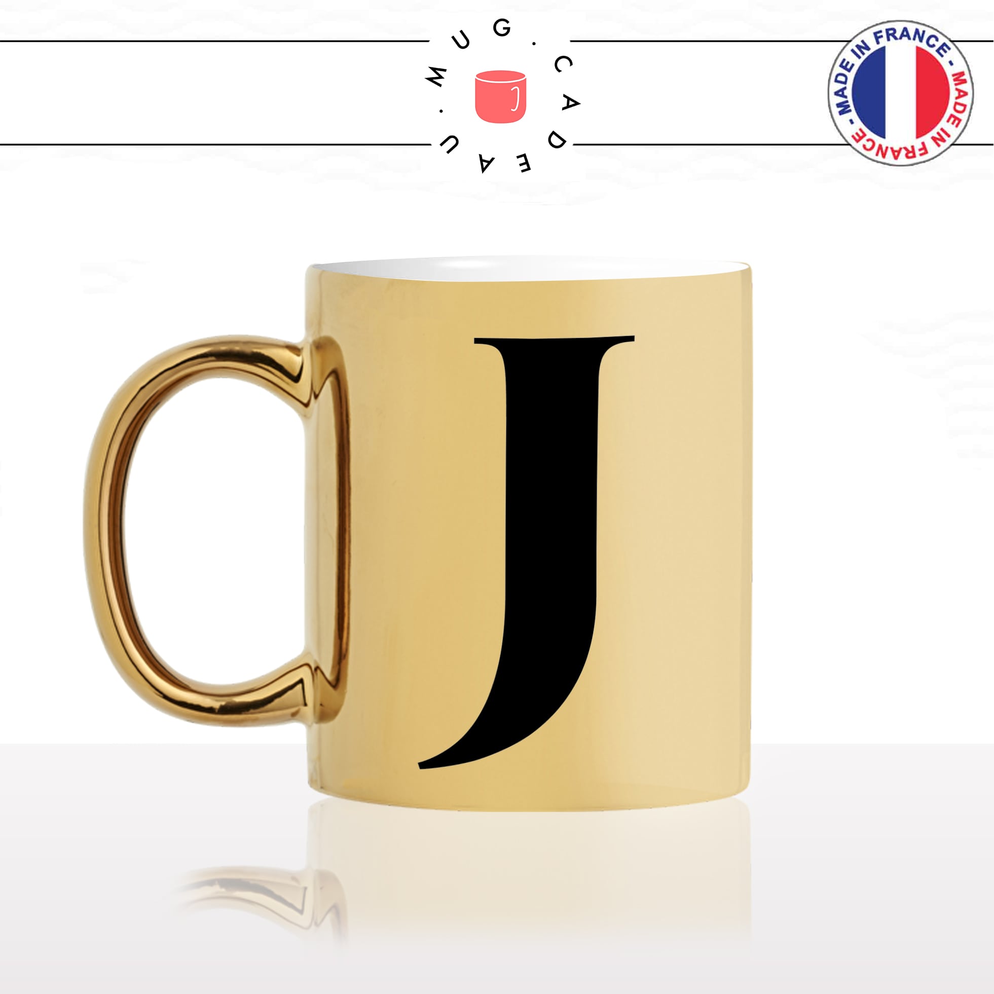 Mug prénom lettre initiale Langue Français