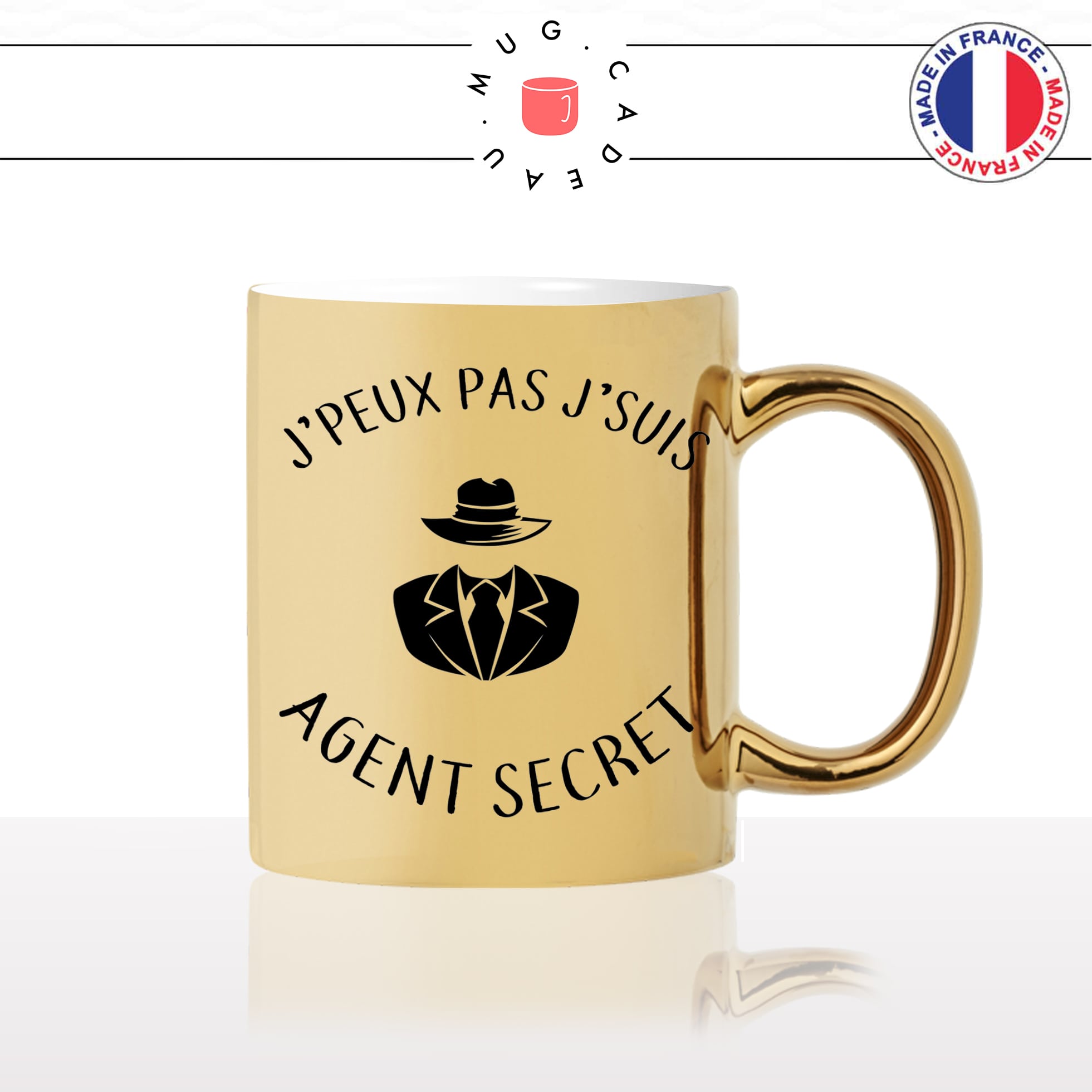 mug-tasse-doré-or-gold-jpeux-pas-je-suis-agent-secret-oss117-james-bond-travail-collegue-humour-fun-idée-cadeau-personnalisé-café-thé2-min