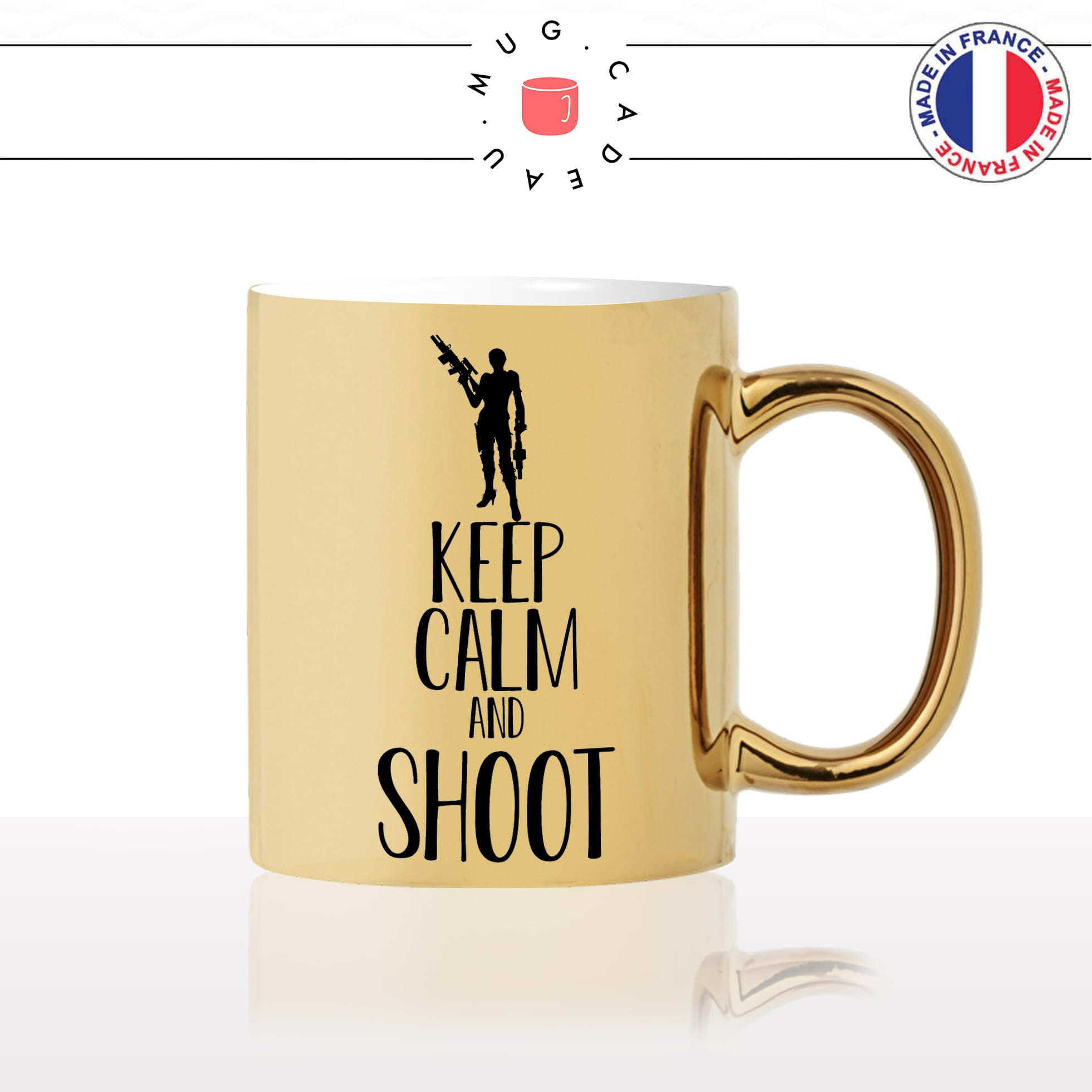 mug-tasse-gold-or-doré-keep-calm-and-shoot-femme-armé-arme-fusil-assault-gun-sexy-winchester-tir-club-idée-cadeau-fun-café-thé-personnalisé2-min