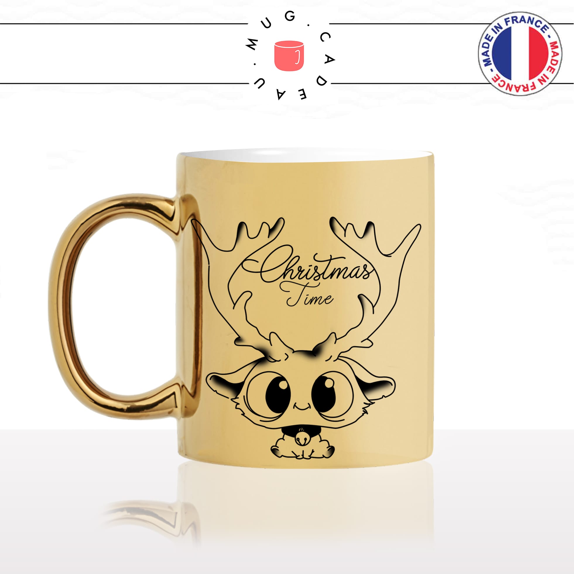 mug-tasse-gold-or-doré-christmas-time-joyeux-noel-renne-pere-noël-traineau-sapin-decembre-original-fun-idée-cadeau-personnalisé-café-thé-min