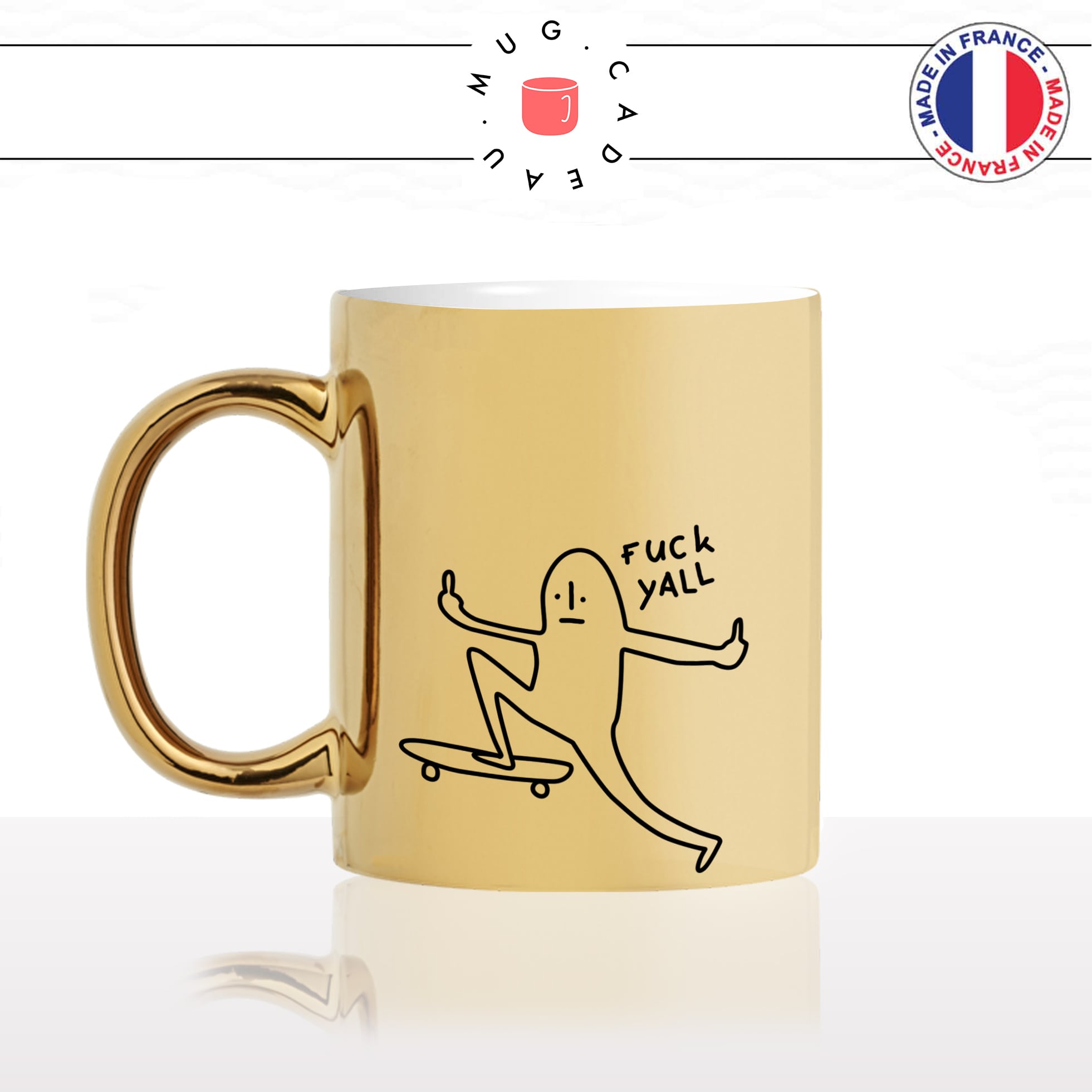mug-tasse-gold-doré-or-skateur-fuck-yall-dessin-skate-restaurant-humour-drole-sport-homme-idée-cadeau-fun-original-personnalisé-café-thé-min