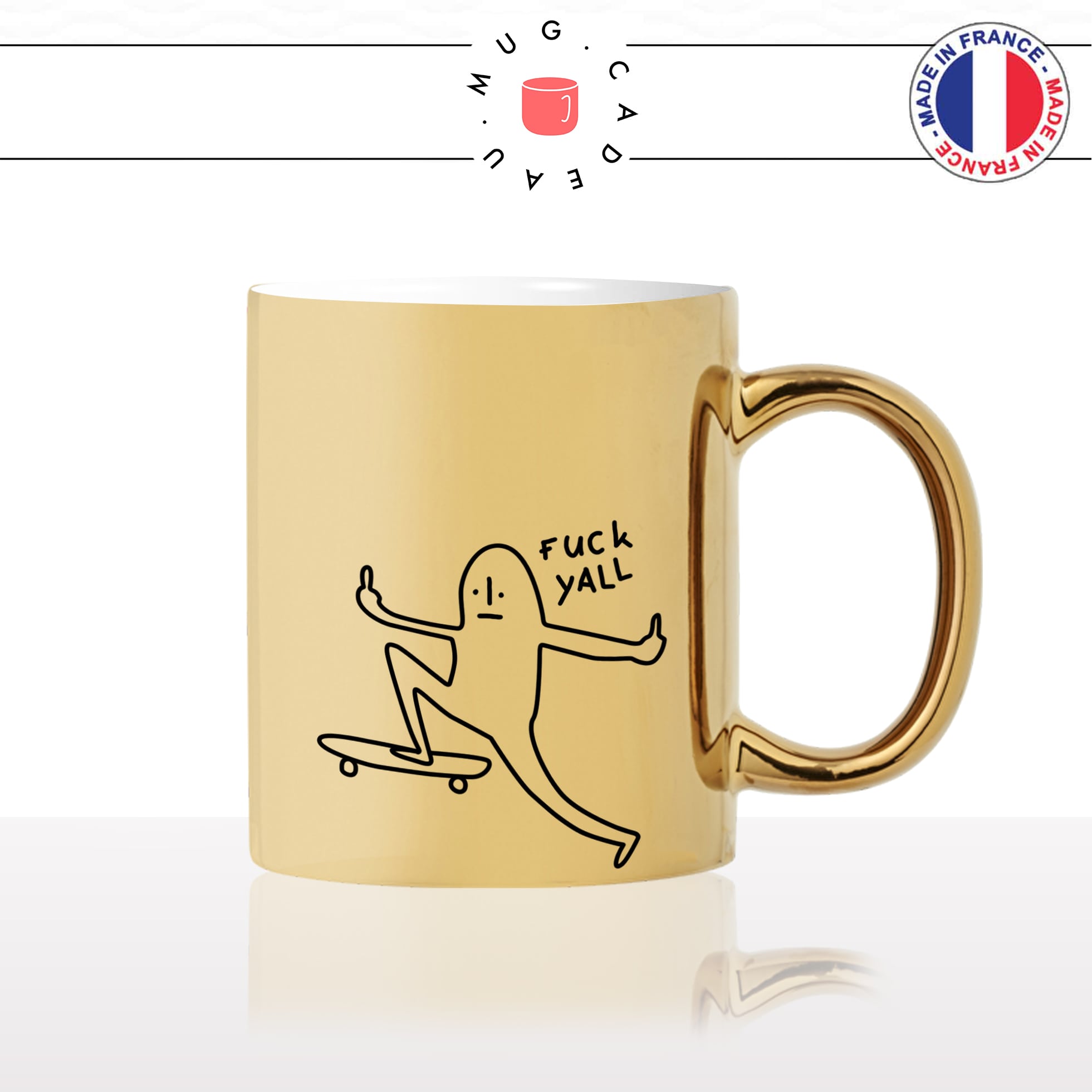 mug-tasse-gold-doré-or-skateur-fuck-yall-dessin-skate-restaurant-humour-drole-sport-homme-idée-cadeau-fun-original-personnalisé-café-thé2-min