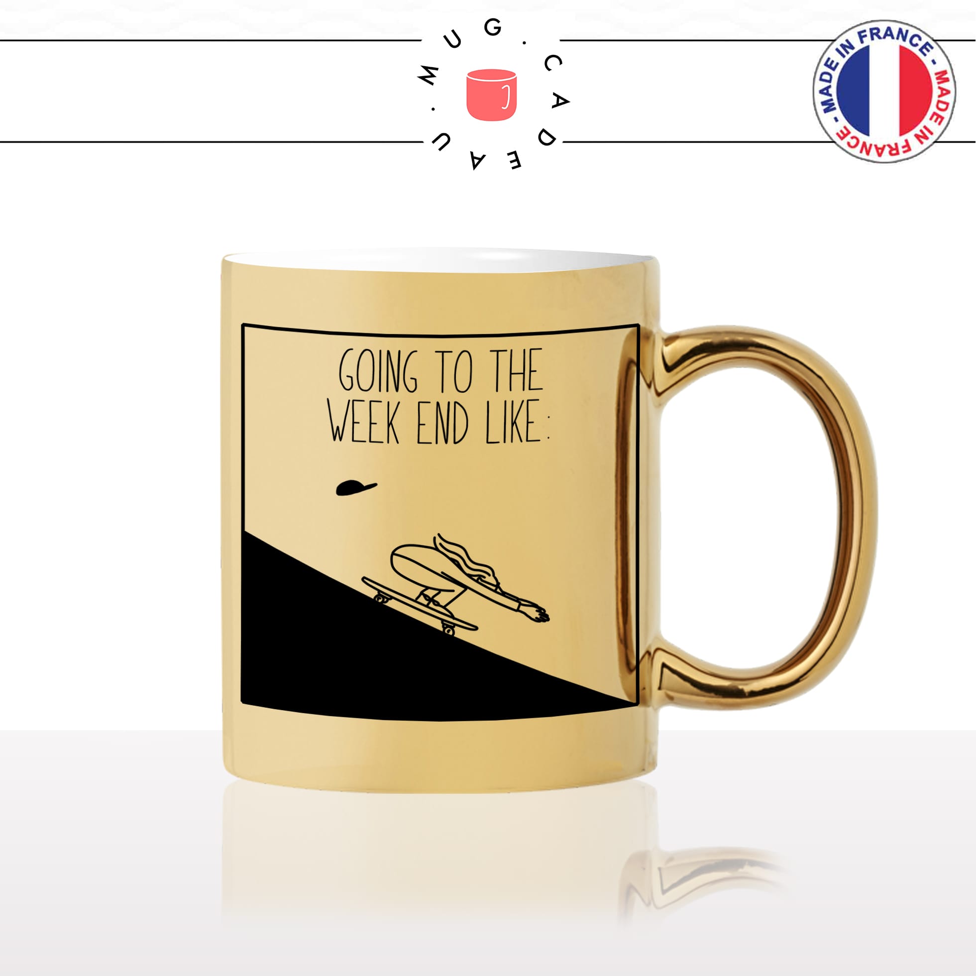 mug-tasse-gold-doré-or-skateur-week-end-dessin-skate-vendredi-humour-drole-sport-homme-idée-cadeau-fun-original-personnalisé-café-thé2-min