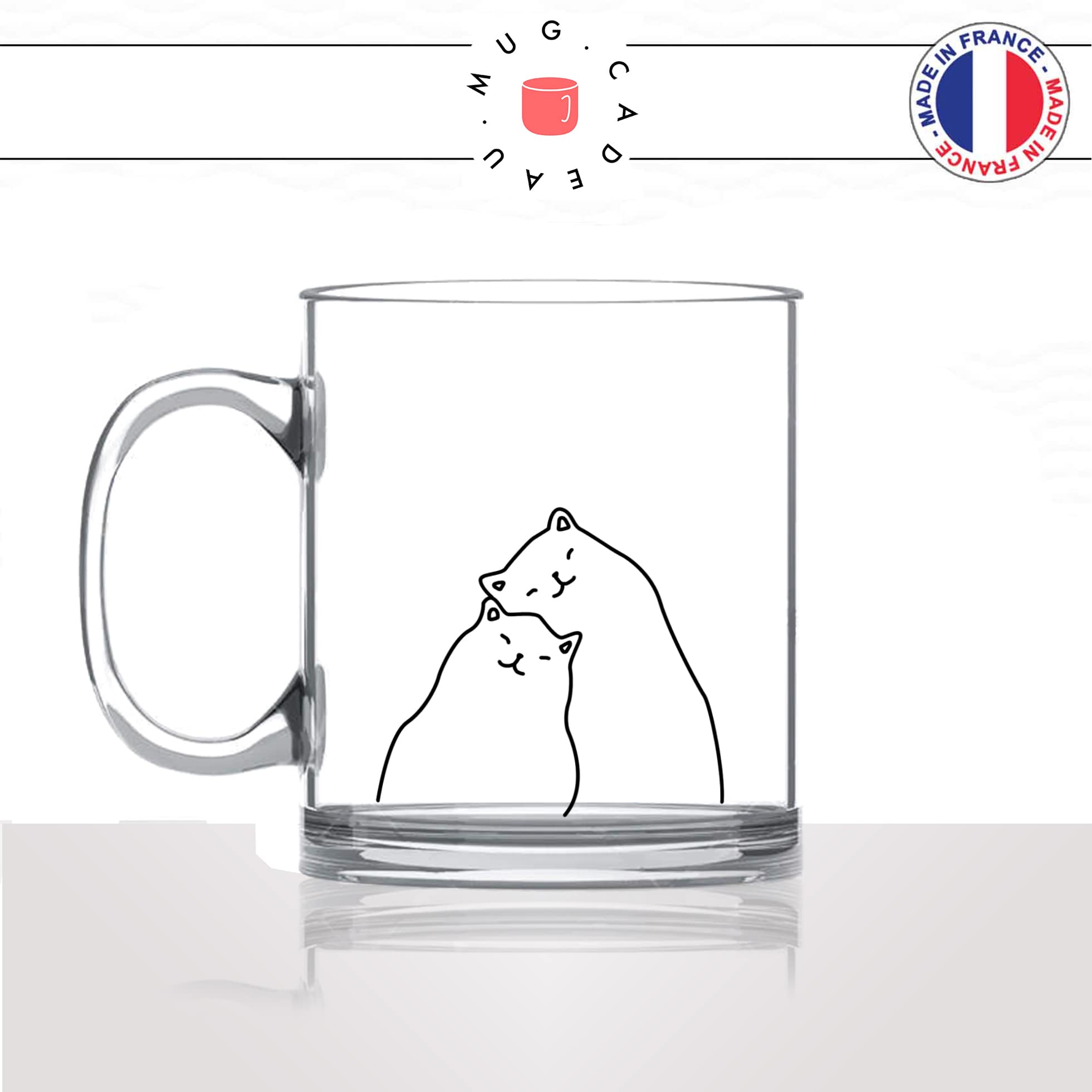 mug-tasse-en-verre-transparent-amoureux-couple-amour-chats-mignon-animal-chaton-dessin-noir-fun-café-thé-idée-cadeau-original-personnalisé-min