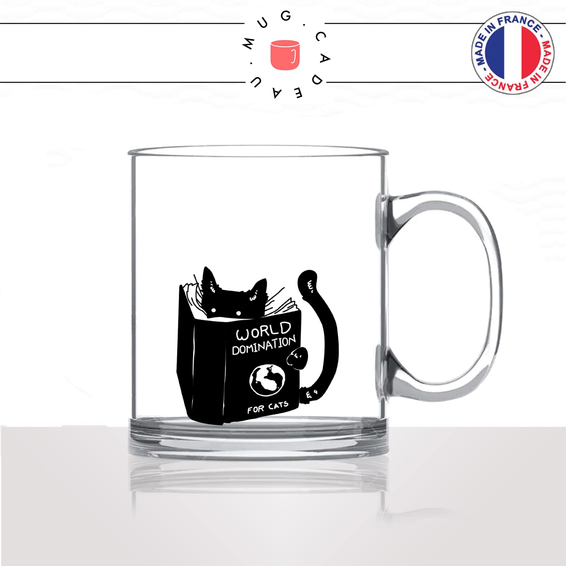Gift Republic Cat Mug Blanc Céramique Chaton fantaisie Chats Amoureux Cadeau Tasse à café 