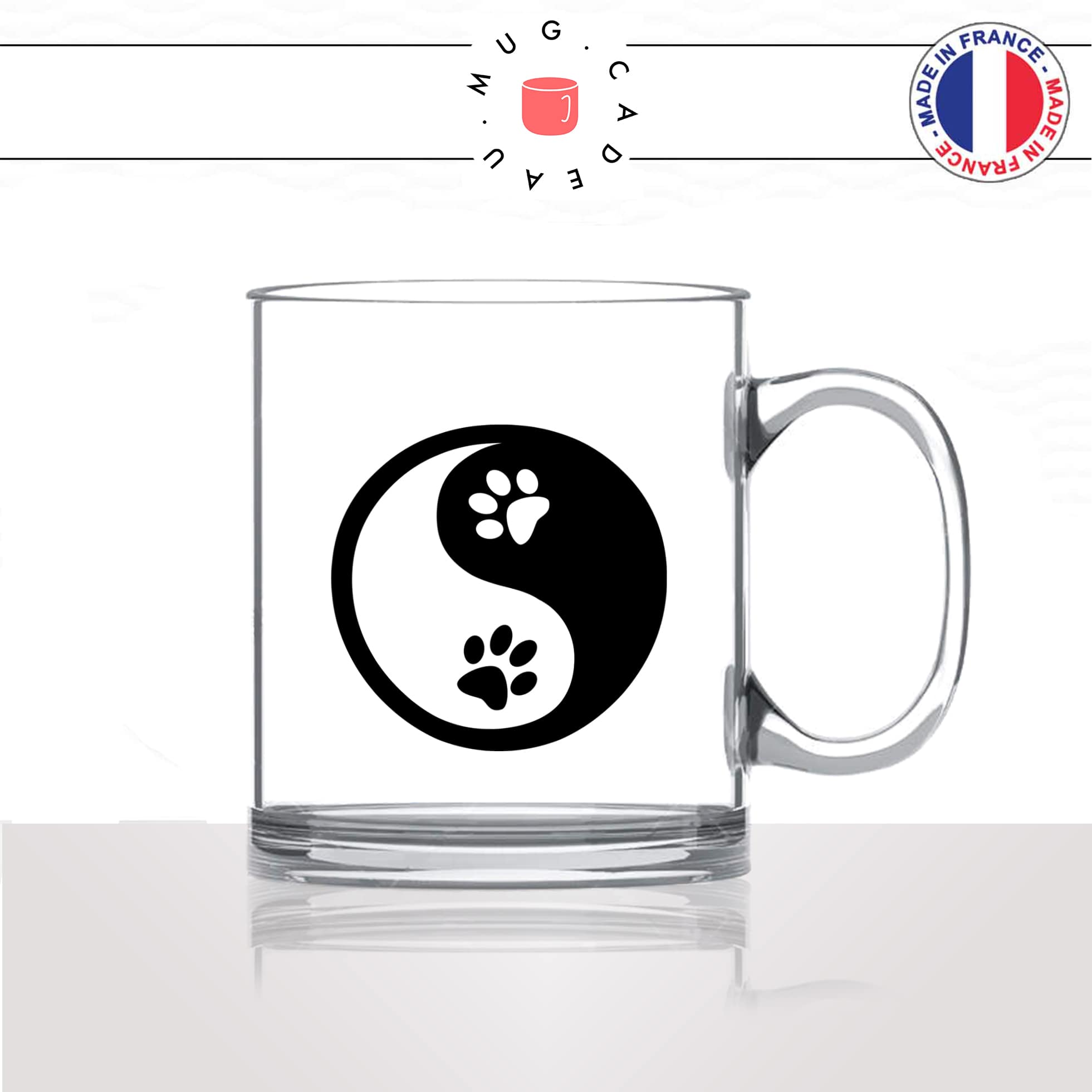 mug-tasse-en-verre-transparent-pattes-de-chats-paws-ying-yang-bouddha-mignon-animal-chaton-noir-fun-café-thé-idée-cadeau-original-personnalisé2-min