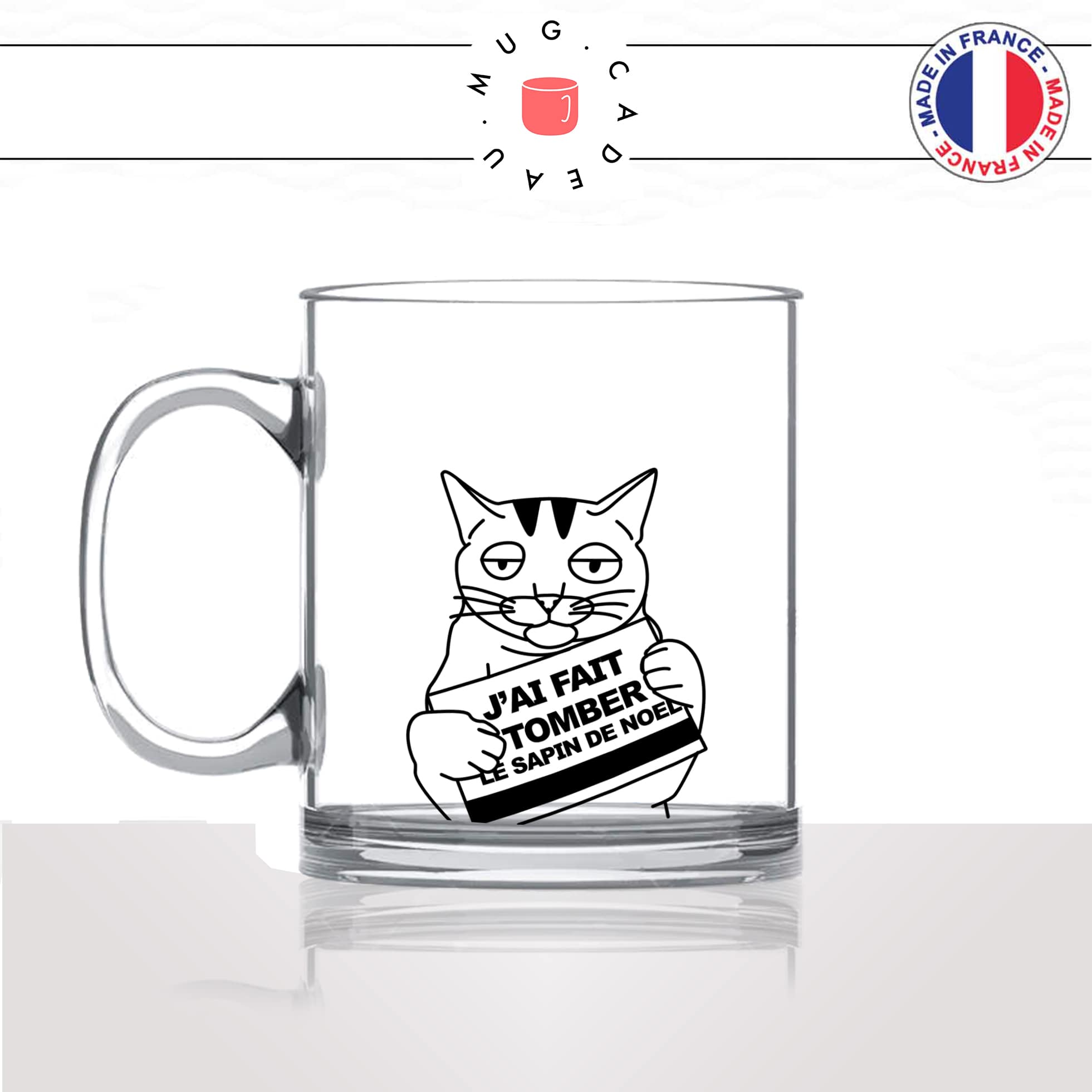 mug-tasse-en-verre-transparent-sapin-de-noel-christmas-tree-chats-mignon-animal-chaton-dessin-noir-fun-café-thé-idée-cadeau-original-personnalisée-min