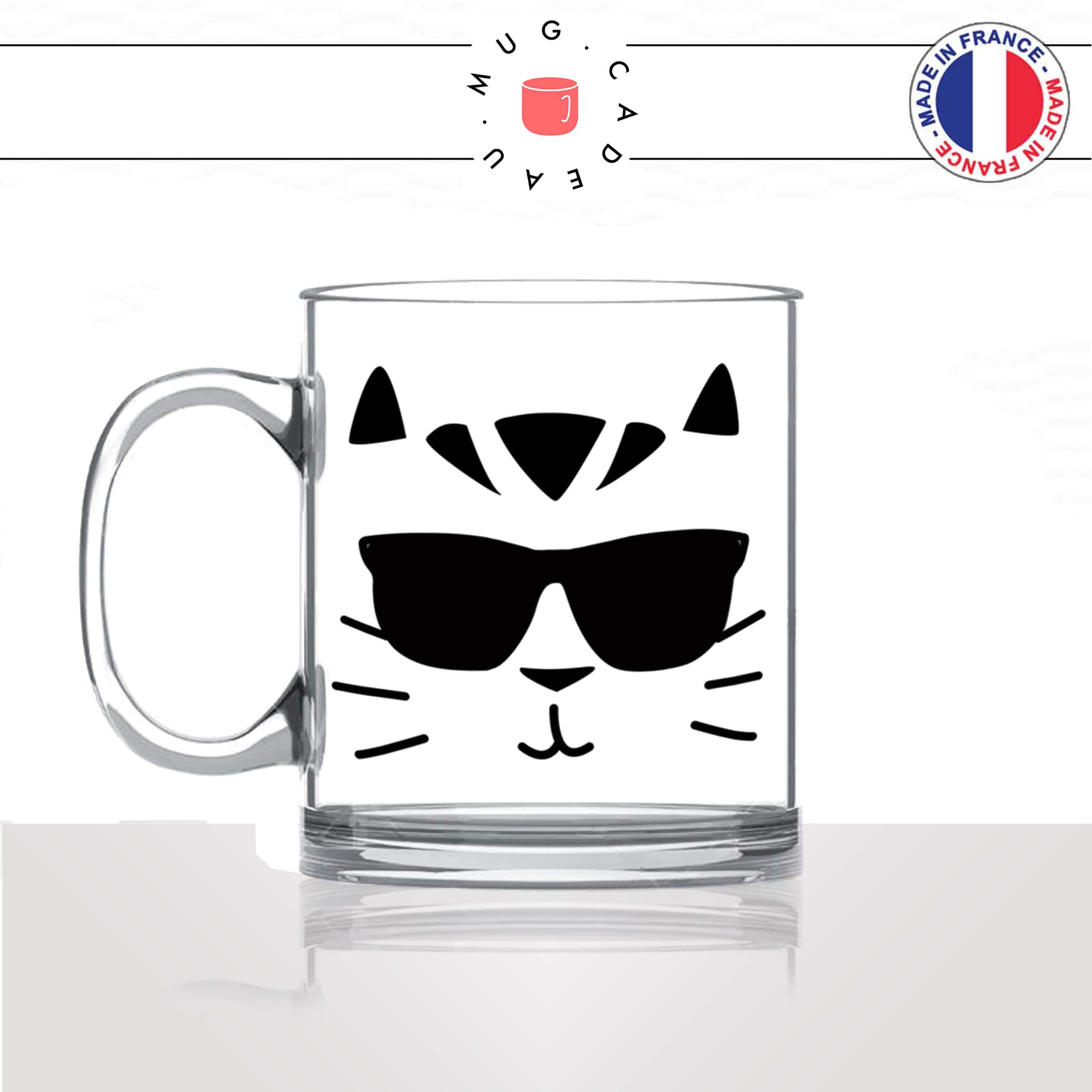 mug-tasse-en-verre-transparent-tete-de-chat-lunettes-de-soleil-cool-mignon-animal-chaton-noir-fun-café-thé-idée-cadeau-original-personnalisé-min