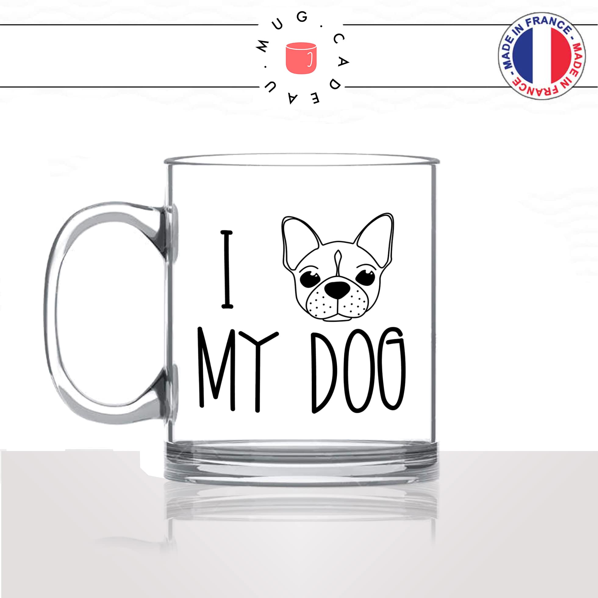 tasse-mug-en-verre-glass-i-love-my-dog-tete-pug-chien-amour-mignon-animal-chiot-noir-fun-café-thé-idée-cadeau-original-personnalisé-min