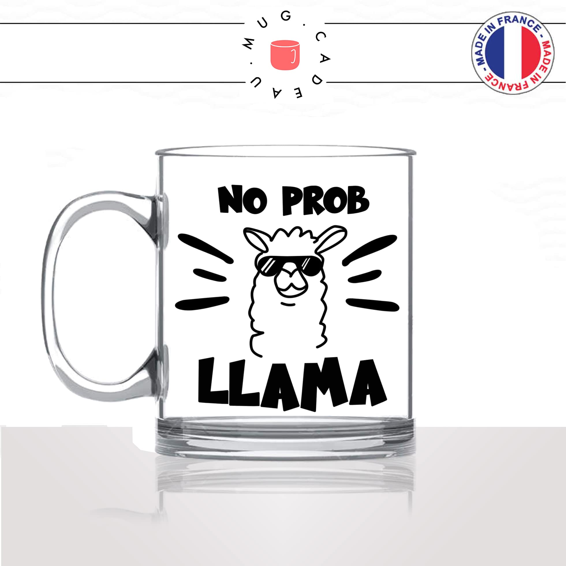 tasse-mug-en-verre-transparent-lama-no-prob-llama-problem-drole-mignon-animal-noir-fun-café-thé-idée-cadeau-original-personnalisé-min