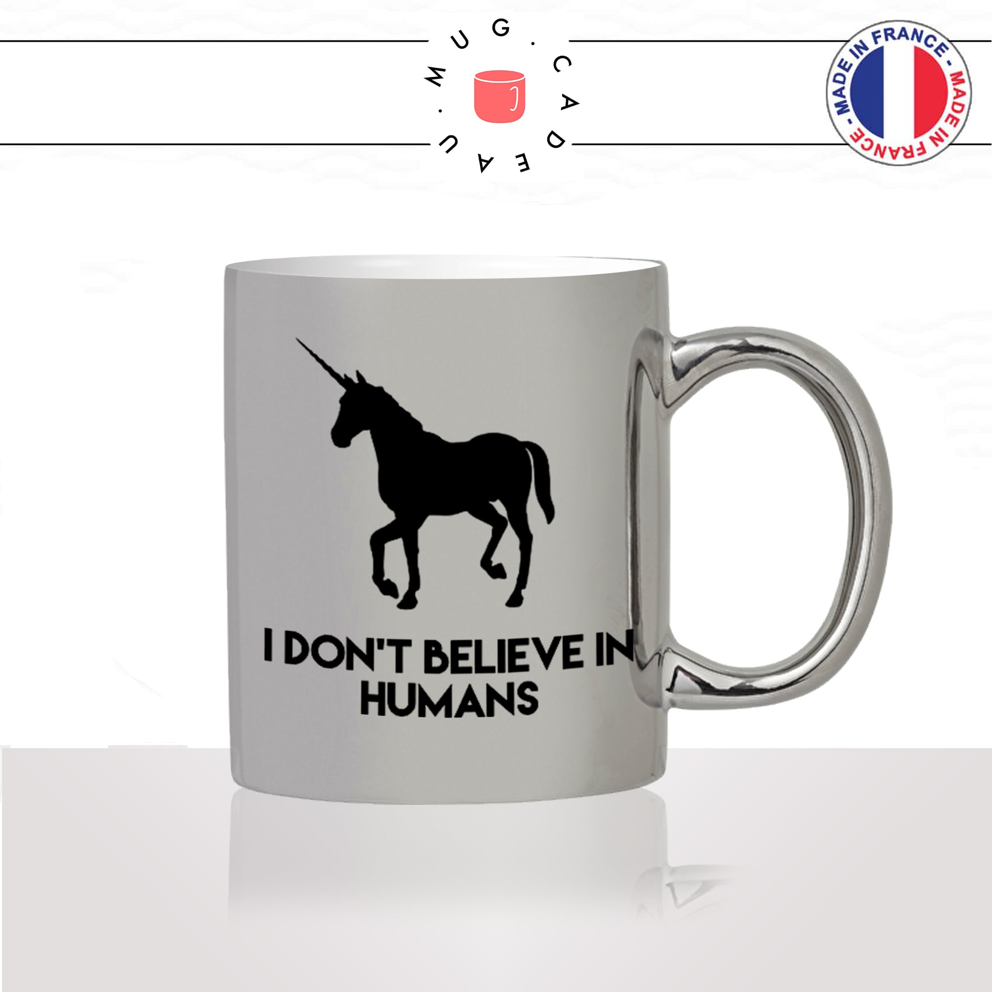 mug-tasse-silver-argenté-licorne-i-dont-believe-in-humains-dessin-drole-mignon-animal-noir-fun-café-thé-idée-cadeau-original-personnalisé2-min