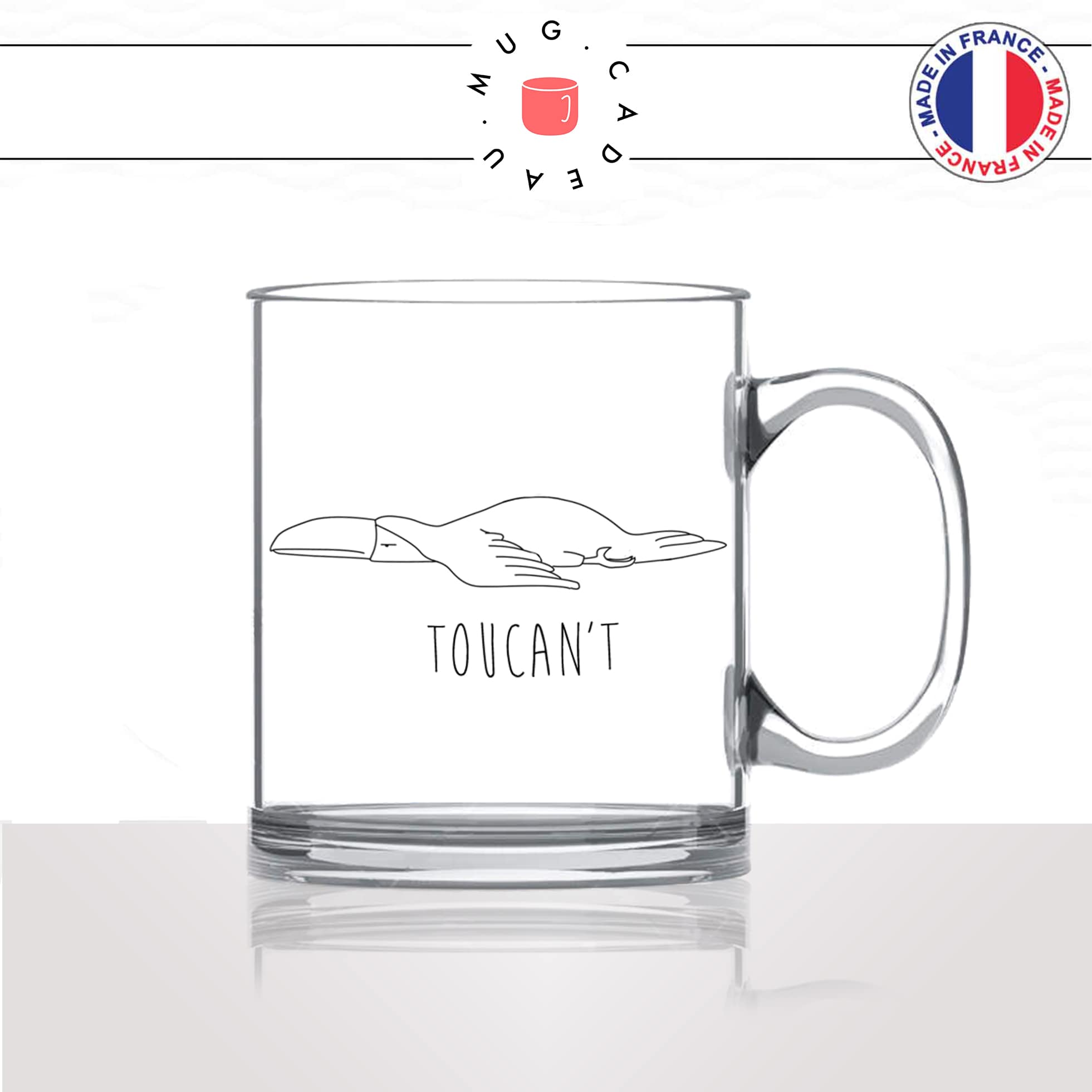 tasse-mug-en-verre-transparent-oiseau-toucan-you-cant-dessin-drole-mignon-animal-noir-fun-café-thé-idée-cadeau-original-personnalisé2-min