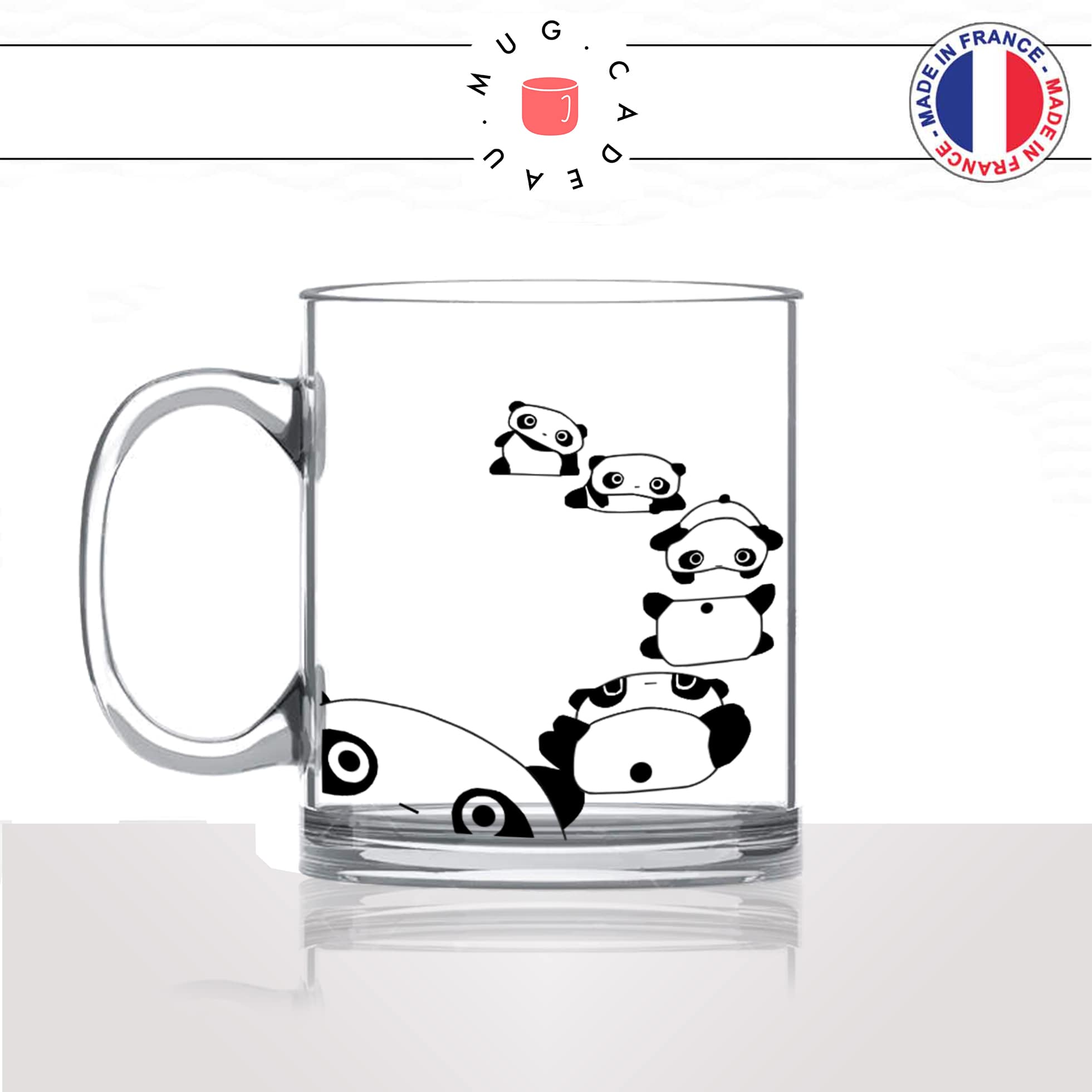 tasse-mug-en-verre-transparent-glass-ours-panda-roulade-dessin-drole-mignon-animal-noir-fun-café-thé-idée-cadeau-original-personnalisé-min