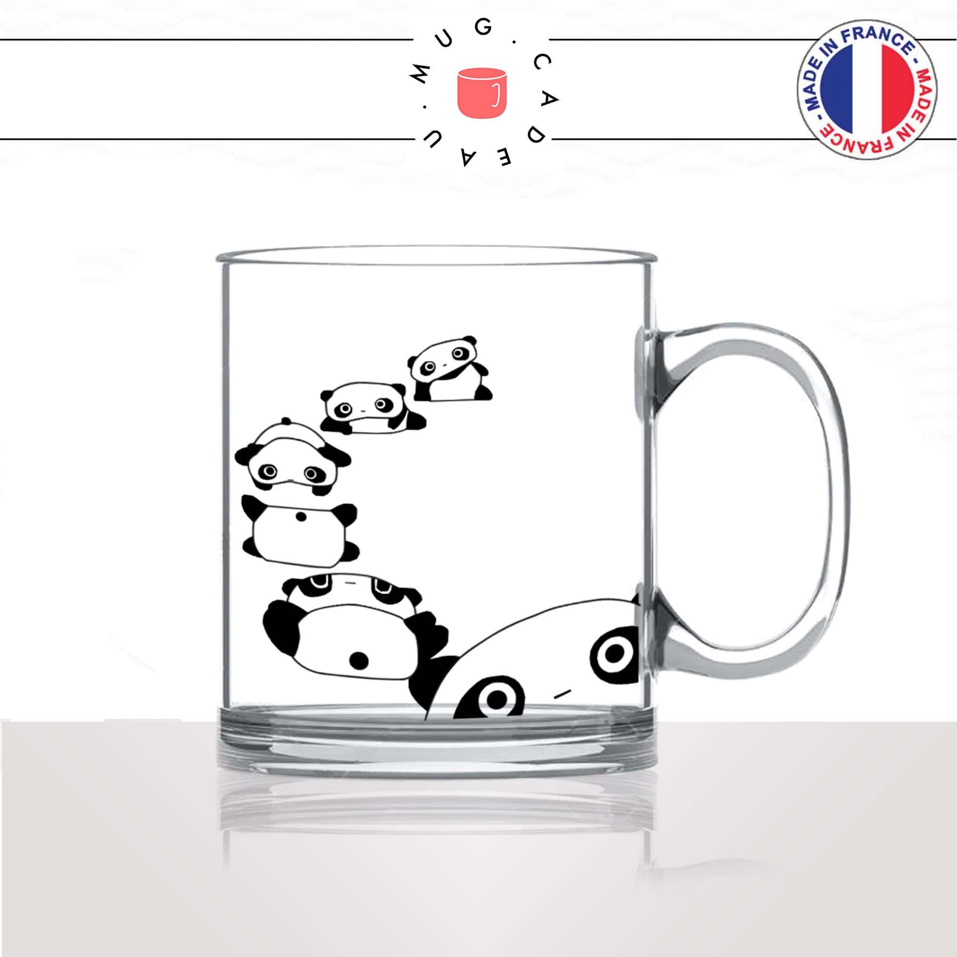 tasse-mug-en-verre-transparent-glass-ours-panda-roulade-dessin-drole-mignon-animal-noir-fun-café-thé-idée-cadeau-original-personnalisé2-min