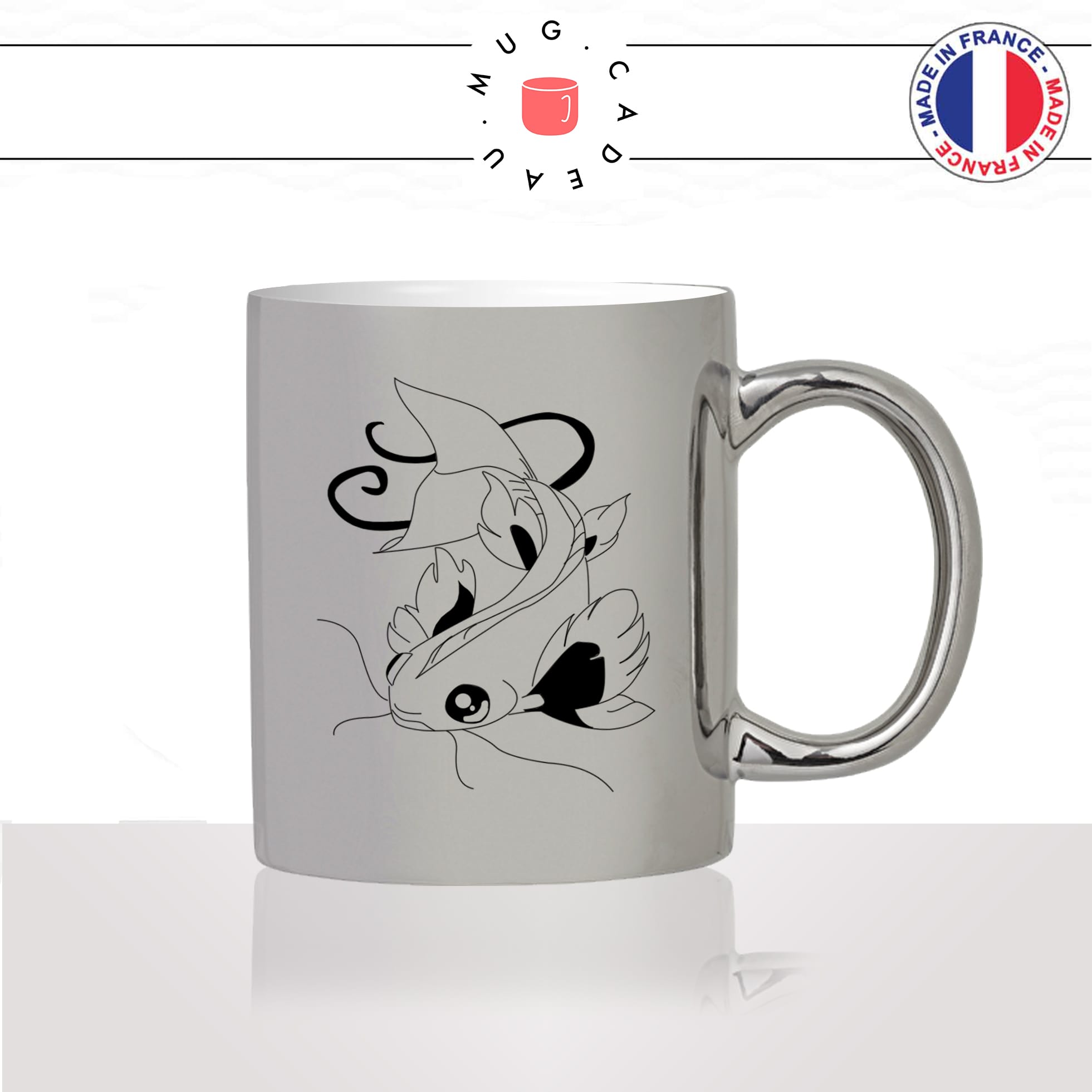 mug-tasse-silver-argenté-argent-poisson-carpe-koi-coi-japonaise-dessin-drole-mignon-animal-noir-fun-café-thé-idée-cadeau-original-personnalisé2-min
