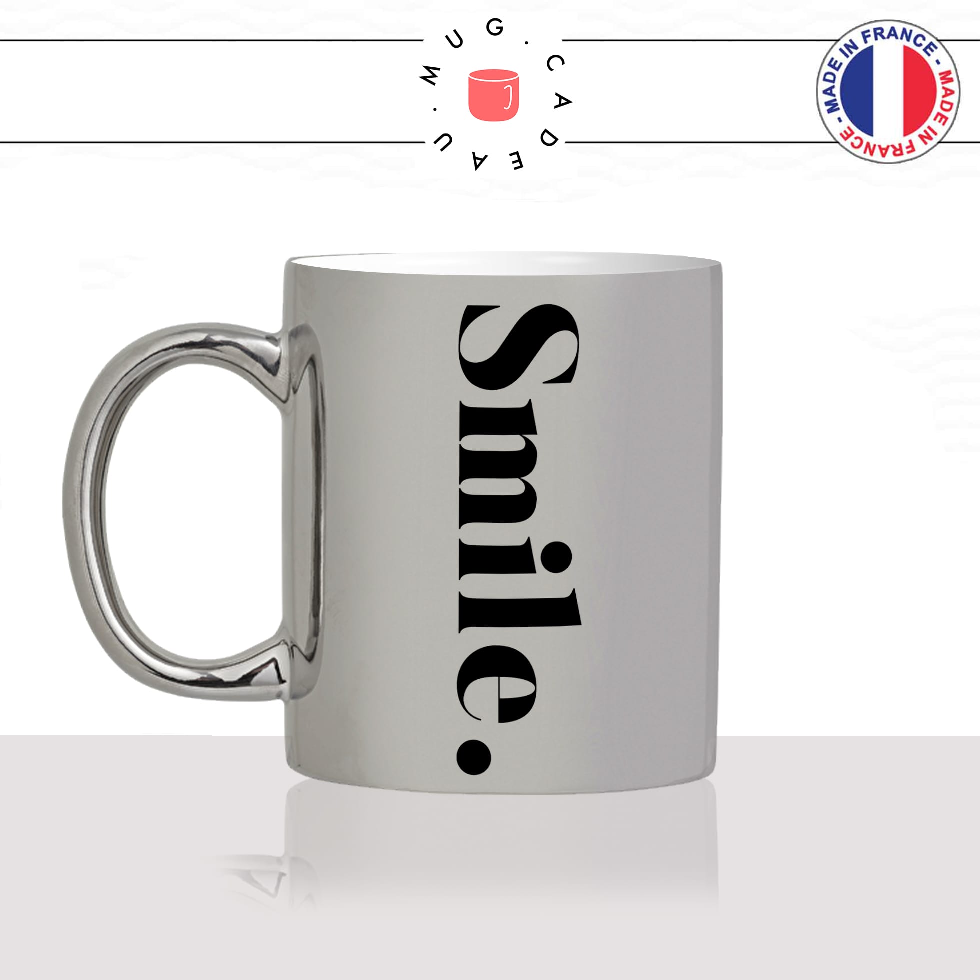 mug-tasse-silver-argenté-smile-sourire-calligraphie-lettrine-mot-anglais-collegue-décoration-amie-idée-cadeau-original-personnalisé-café-thé-min