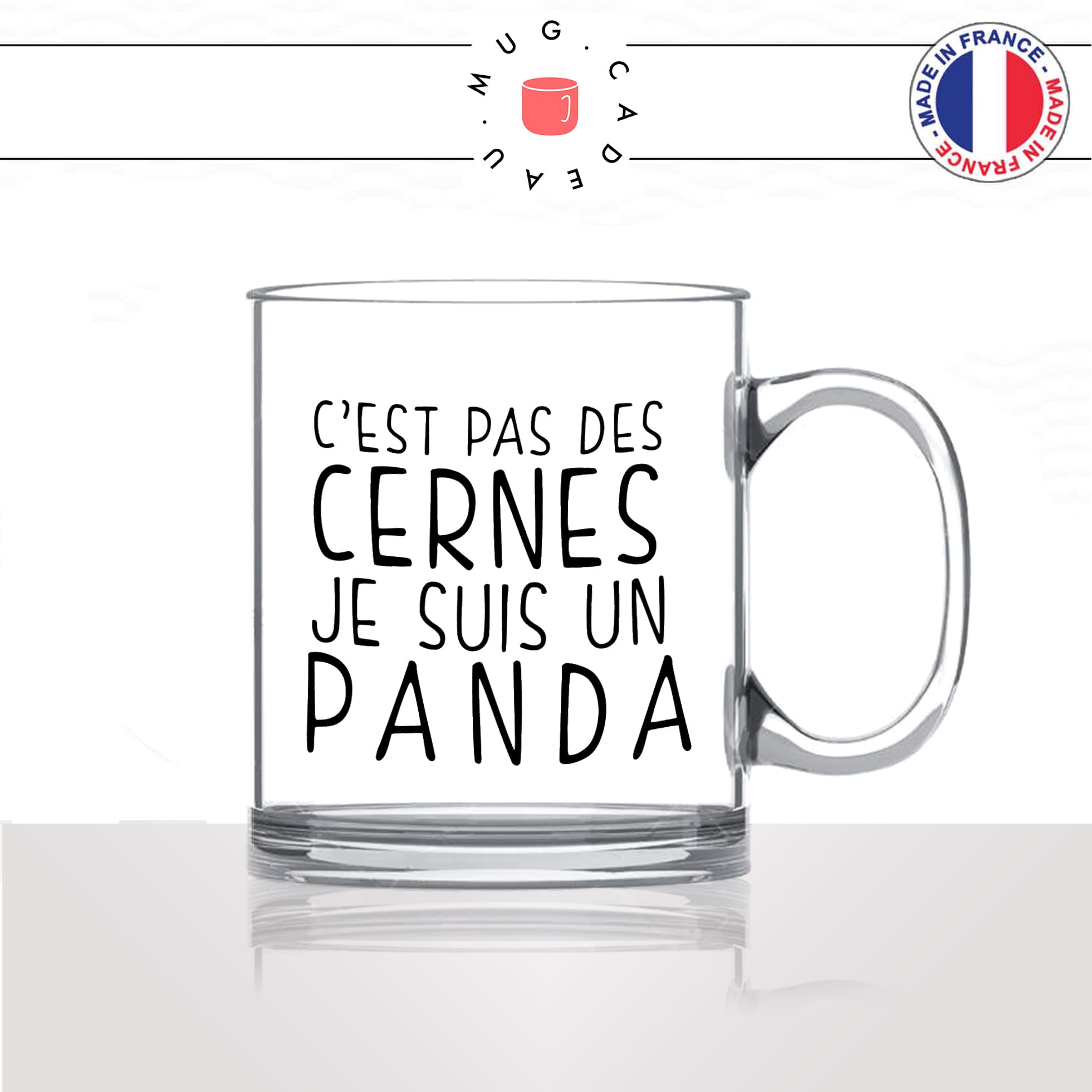mug-tasse-en-verre-transparent-glass-pas-des-cernes-je-suis-panda-matin-reveil-collegue-travail-cool-humour-fun-idée-cadeau-personnalisé-café-thé2