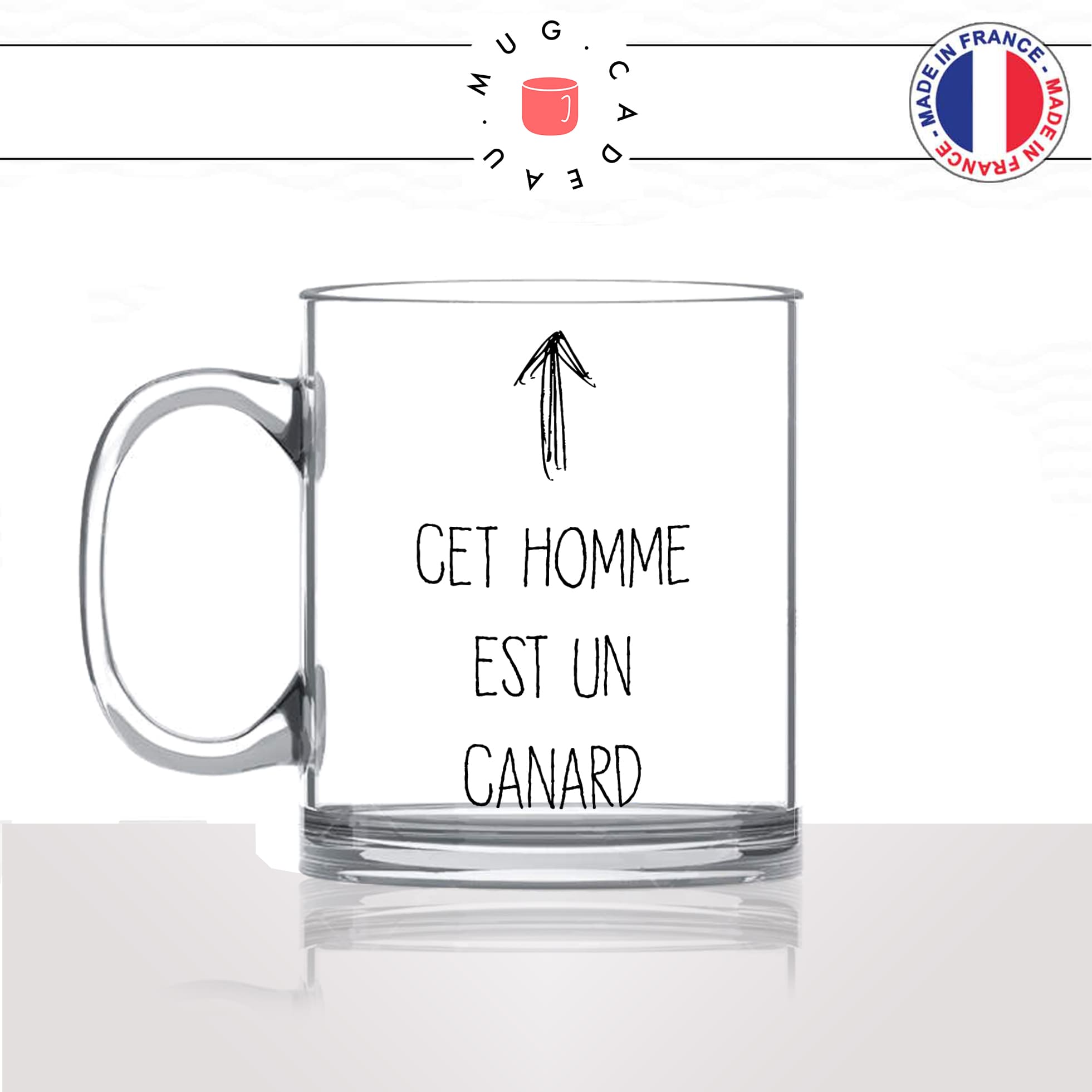 mug-tasse-en-verre-transparent-glass-cet-homme-est-un-canard-mec-couple-coin-coin-animal-humour-drole-idée-cadeau-fun-cool-café-thé-original