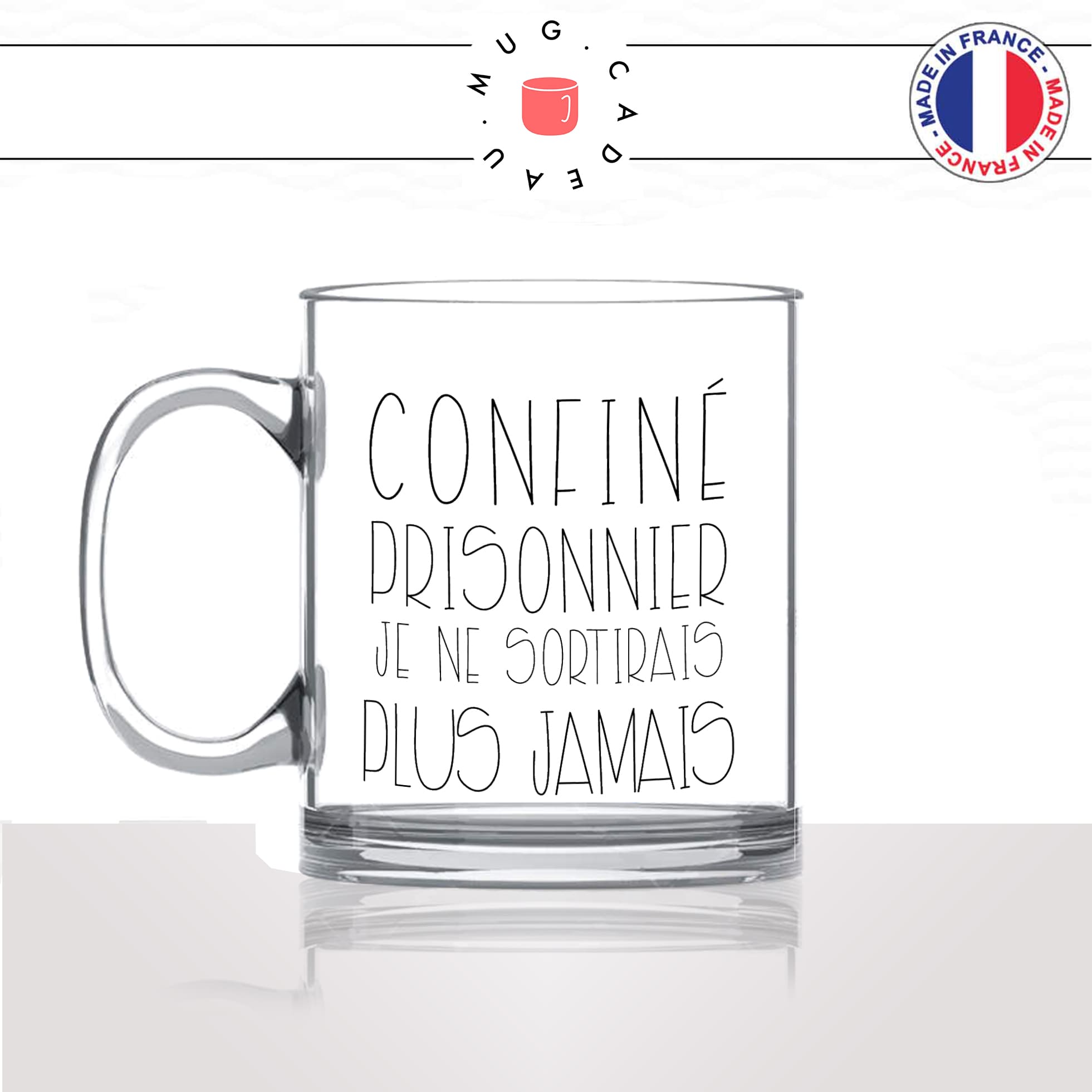 mug-tasse-en-verre-transparent-glass-confiné-prisonnier-covid-vaccin-confinemant-collegue-femme-homme-idée-cadeau-fun-cool-café-thé-original