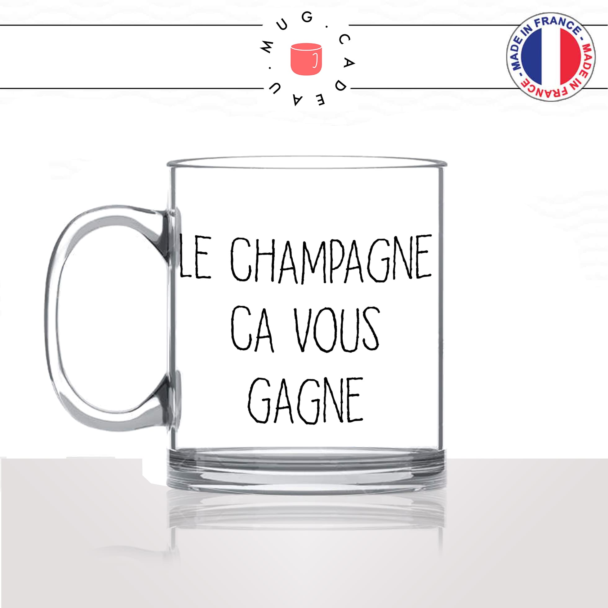 mug-tasse-en-verre-transparent-glass-le-champagne-ca-vous-gagne-apéro-vin-humour-copines-femme-homme-idée-cadeau-fun-cool-café-thé