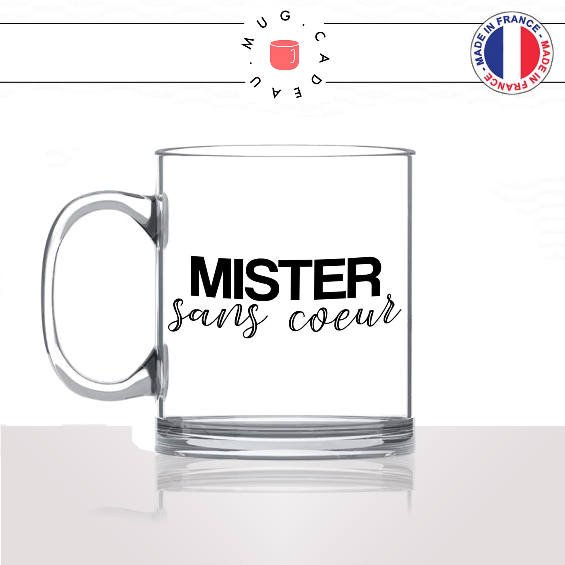mug-tasse-en-verre-transparent-glass-mister-sans-coeur-célibataire-couple-beau-gosse-homme-idée-cadeau-fun-cool-café-thé-original
