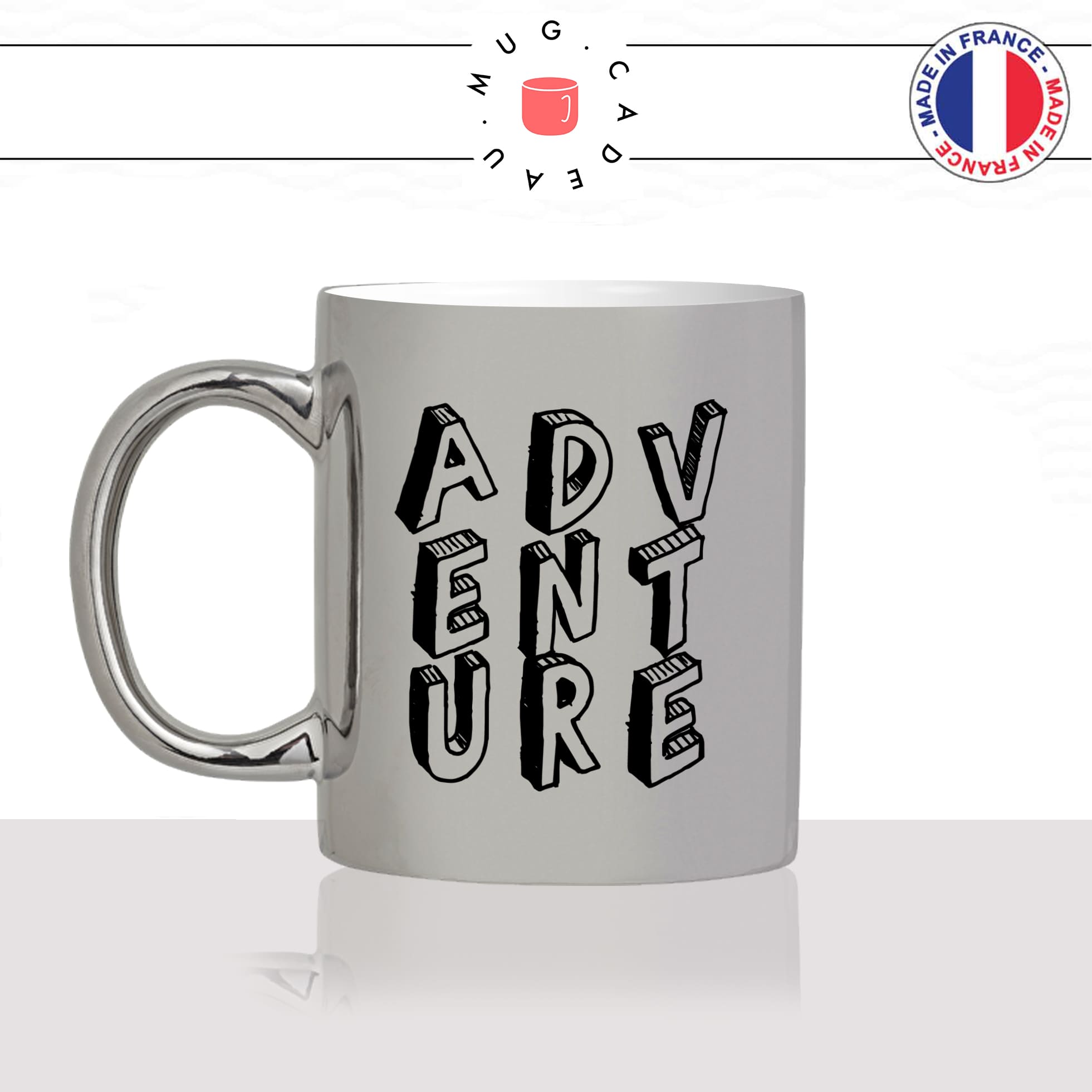 mug-tasse-argent-argenté-silver-adventure-aventure-anglais-voyage-travel-free-avion-vacance-influenceur-humour-idée-cadeau-fun-cool-café-thé