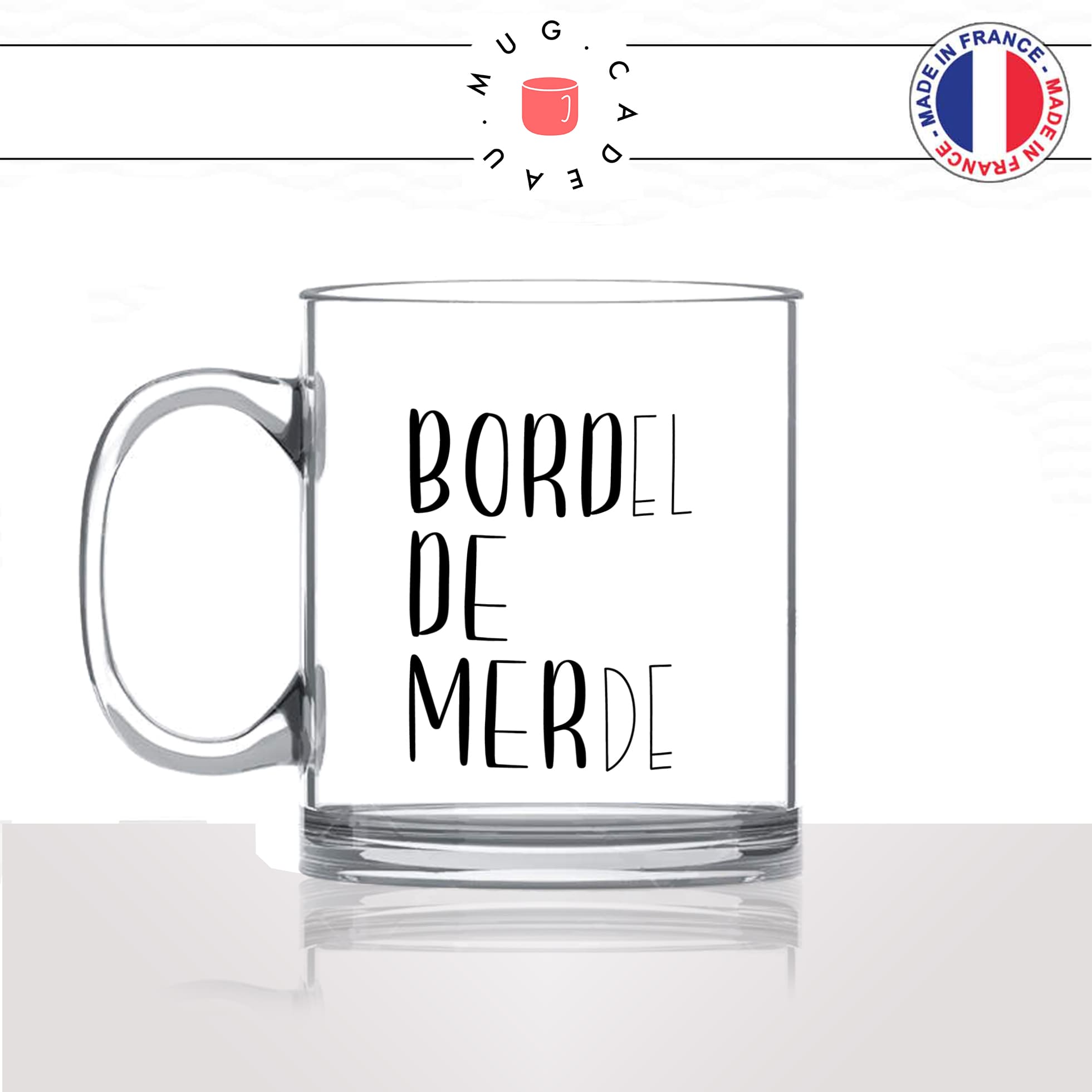 mug-tasse-en-verre-transparent-glass-bord-de-mer-bordel-de-merde-voyage-travel-collegue-vacance-influenceur-humour-idée-cadeau-fun-cool-café-thé