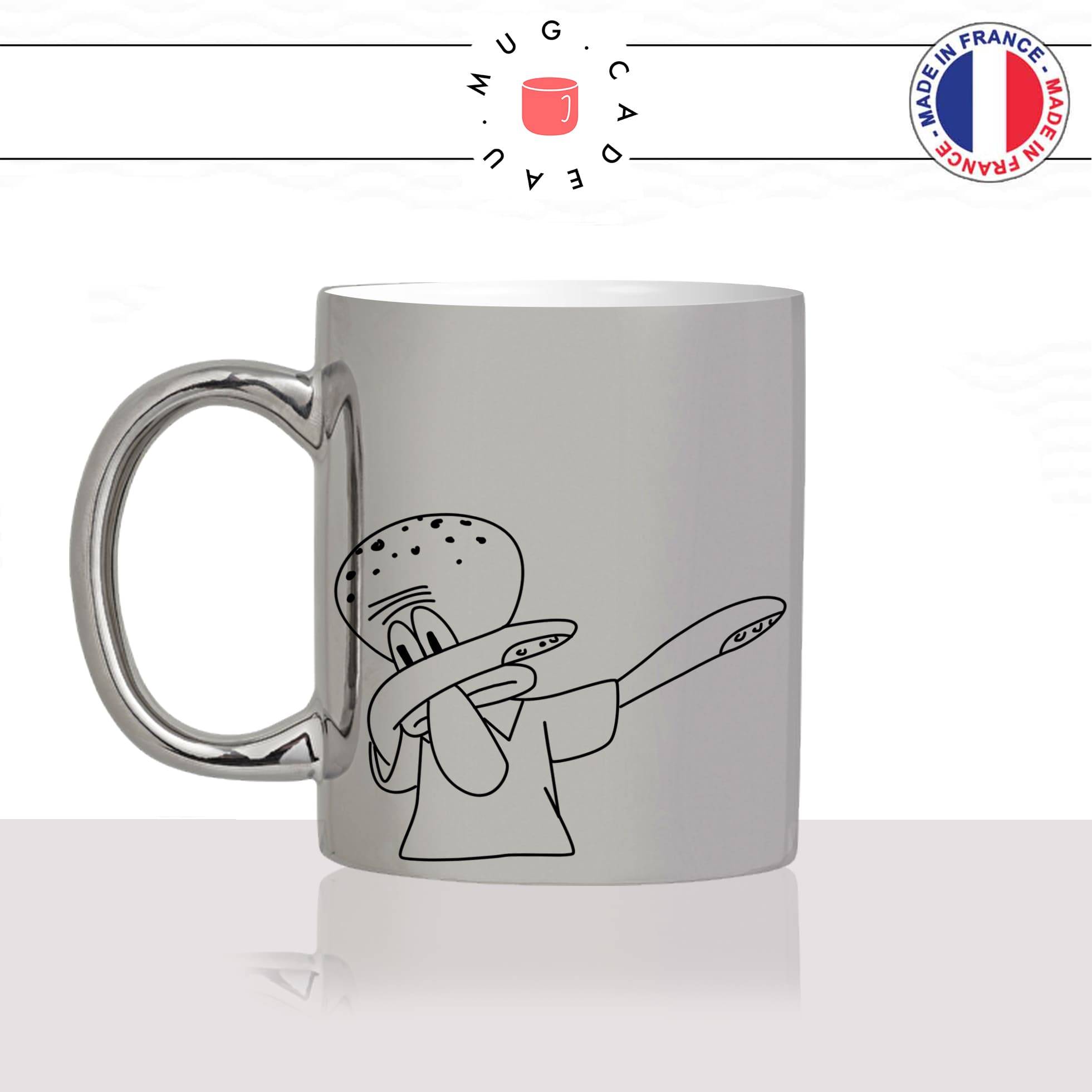 mug-tasse-argent-argenté-silver-carlos-dessin-animé-éponge-dhab-dab-danse-mignon-enfant-humour-idée-cadeau-fun-cool-café-thé