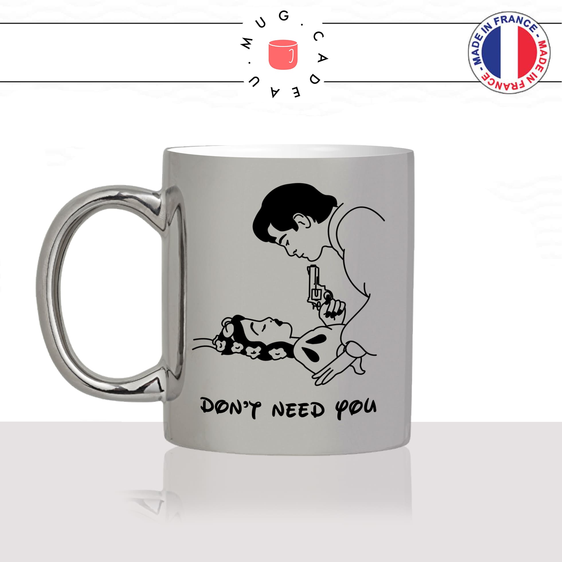 mug-tasse-argent-argenté-silver-princesse-prince-dont-need-you-feminist-femme-homme-mignon-gun-humour-idée-cadeau-fun-cool-café-thé