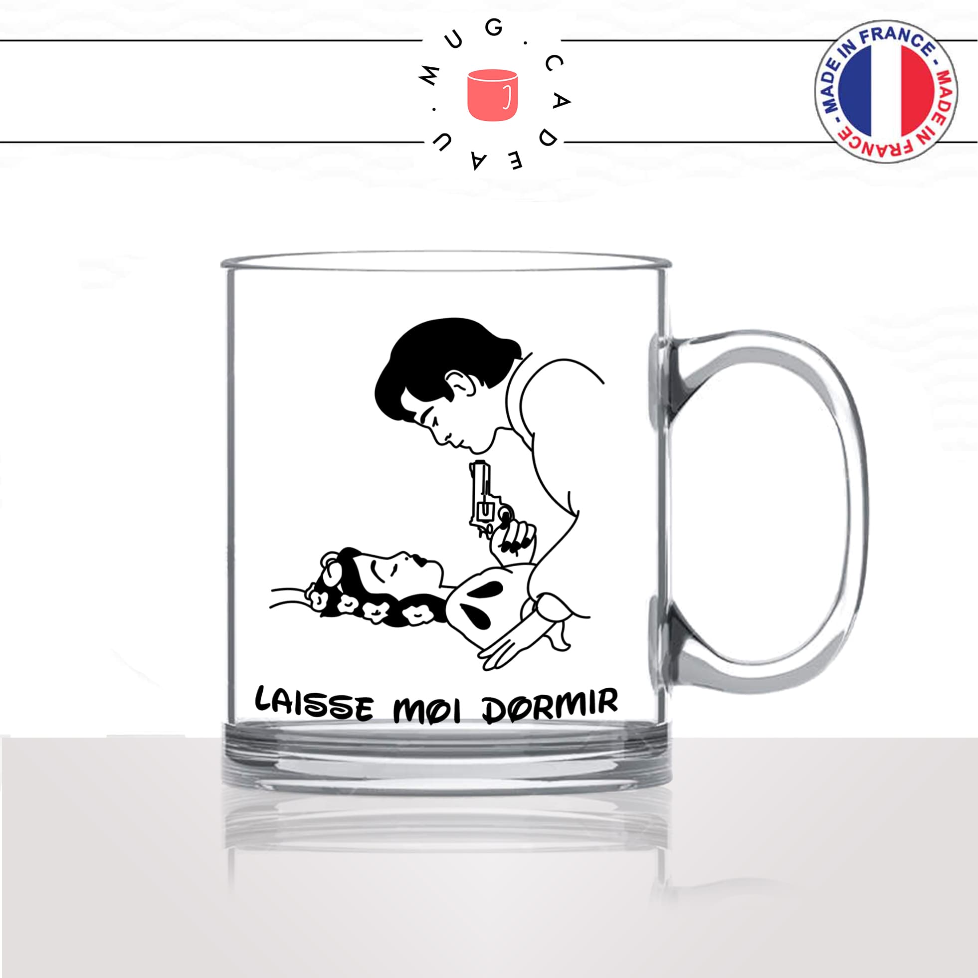 mug-tasse-en-verre-transparent-glass-princesse-prince-laisse-moi-dormir-matin-reveil-couple-amour-mignon-gun-humour-idée-cadeau-fun-cool-café-thé2