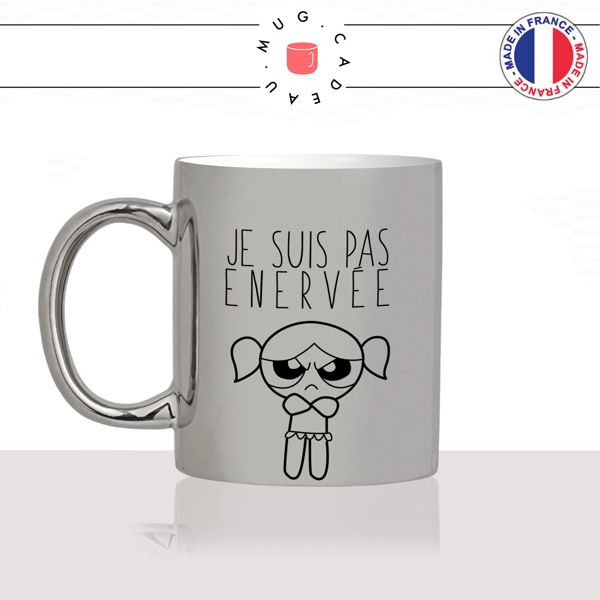 mug-tasse-argent-argenté-silver-super-nana-je-suis-pas-enervée-couple-dessin-animé-mignon-femme-humour-idée-cadeau-fun-cool-café-thé