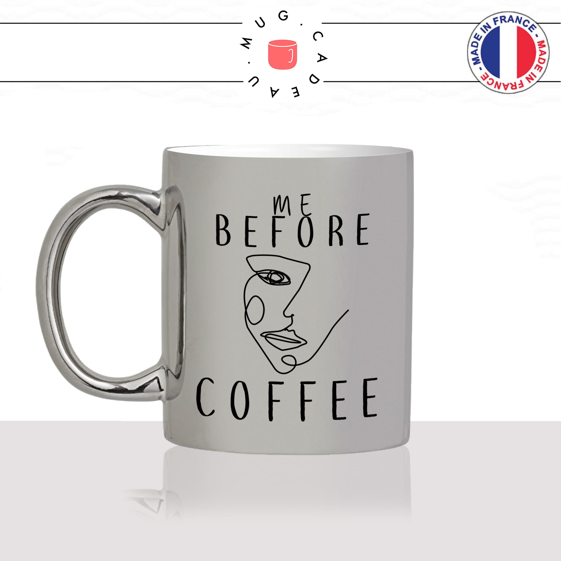 mug-tasse-argent-argenté-silver-me-before-coffee-anglais-tete-bizarre-artiste-dessin-picasso-moche-drole-humour-idée-cadeau-fun-cool-café-thé-min