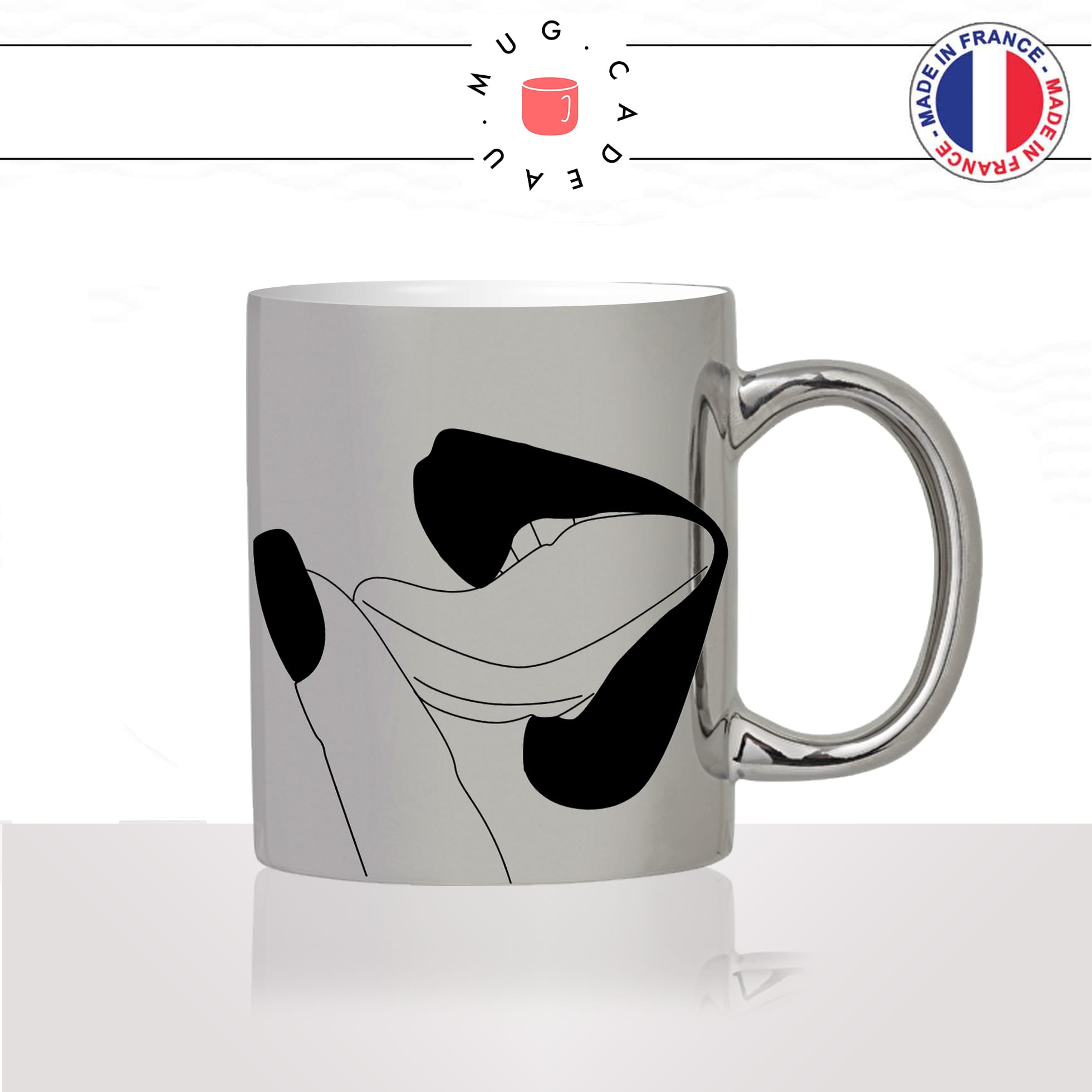 mug-tasse-argent-argenté-silver-femme-levres-langue-célibataire-sexy-doigt-bouche-decoration-abstrait-idée-cadeau-fun-cool-café-thé2-min