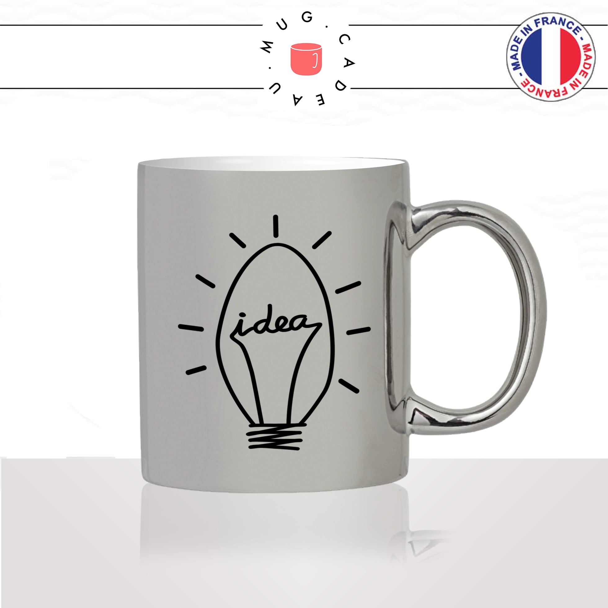 mug-tasse-argent-argenté-silver-ampoule-idée-idea-anglais-collegue-travail-immagination-decoration-humour-idée-cadeau-fun-cool-café-thé2-min