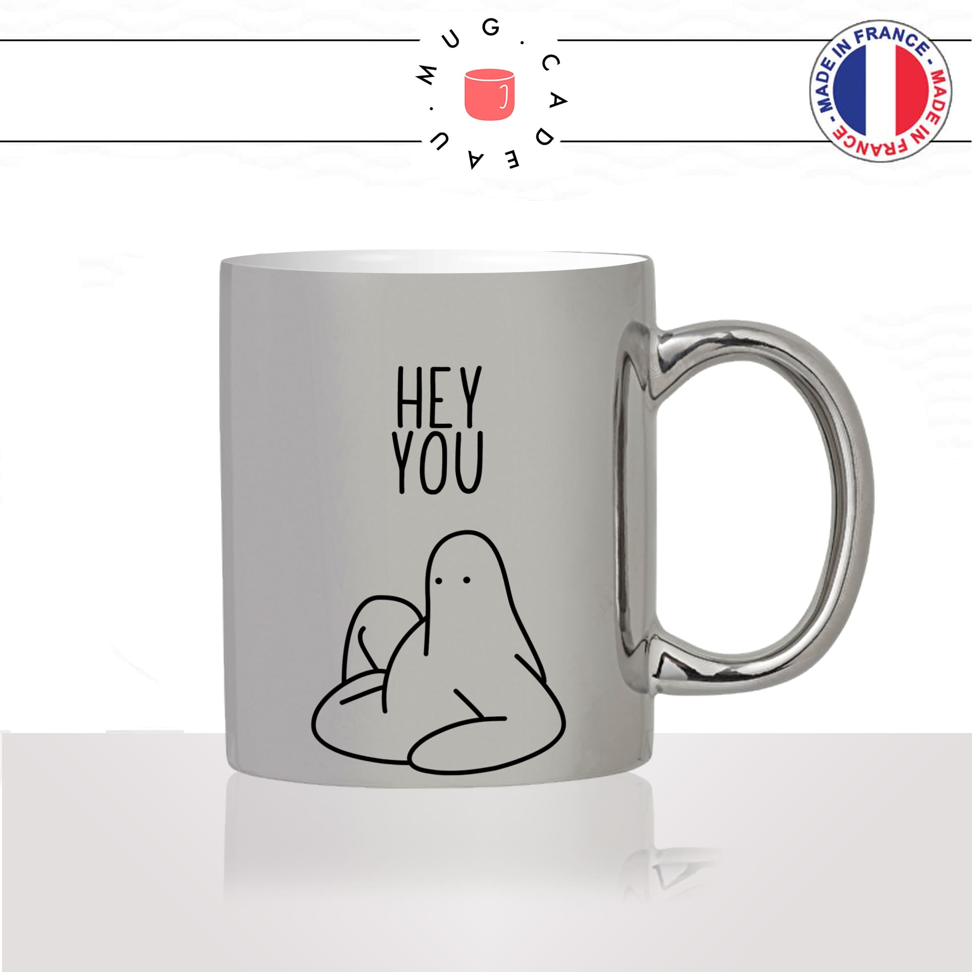 mug-tasse-argent-argenté-silver-hey-you-coucou-toi-salut-bonjour-anglais-régime-dessin-collegue-ami-humour-idée-cadeau-fun-cool-café-thé2
