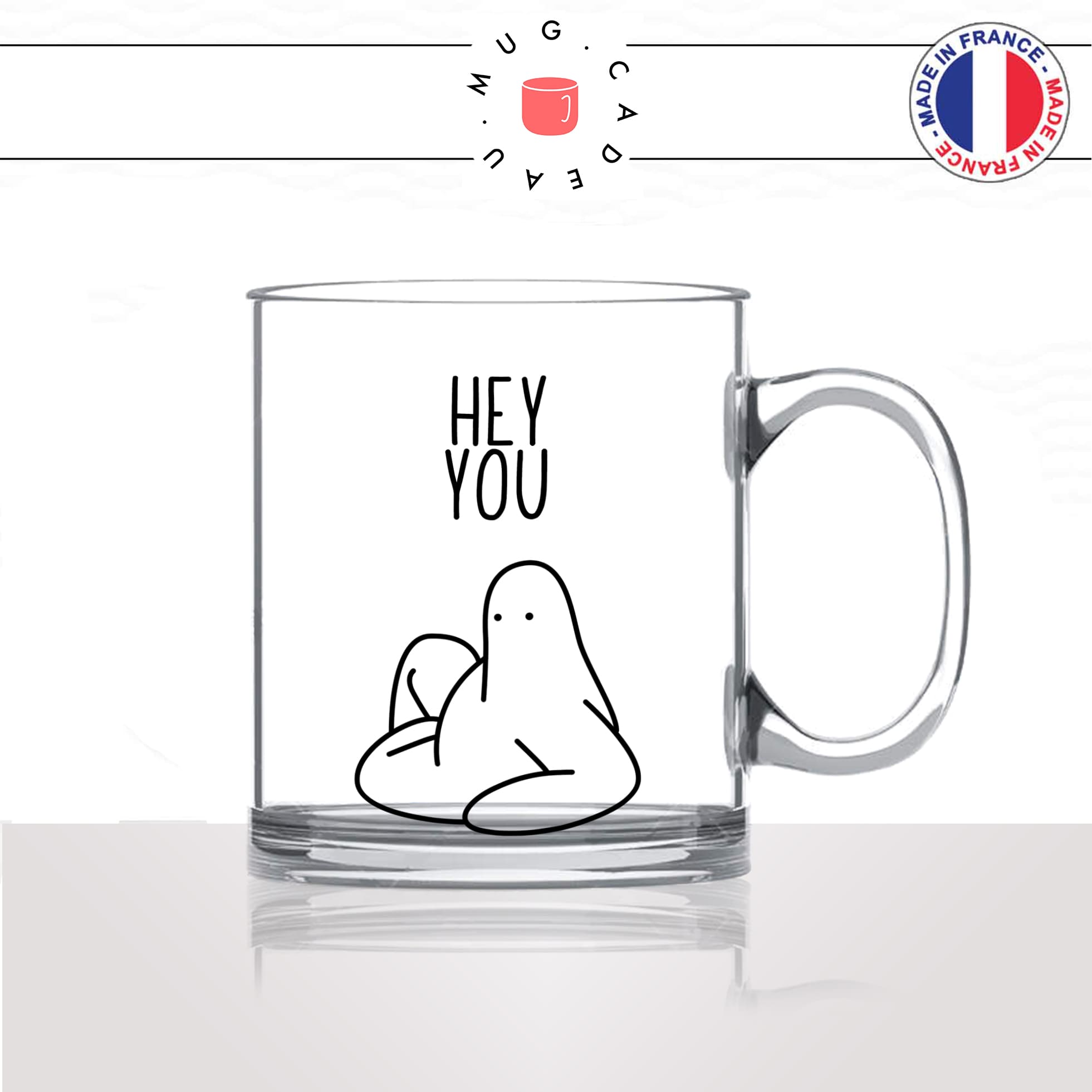 mug-tasse-en-verre-transparent-glass-hey-you-coucou-toi-salut-bonjour-anglais-régime-dessin-collegue-ami-humour-idée-cadeau-fun-cool-café-thé2