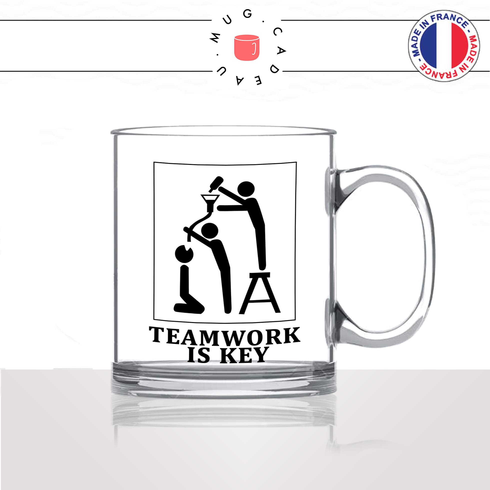 mug-tasse-en-verre-transparent-glass-team-work-is-key-alcool-apero-collegue-potes-amis-mecs-homme-boire-humour-idée-cadeau-fun-cool-café-thé2
