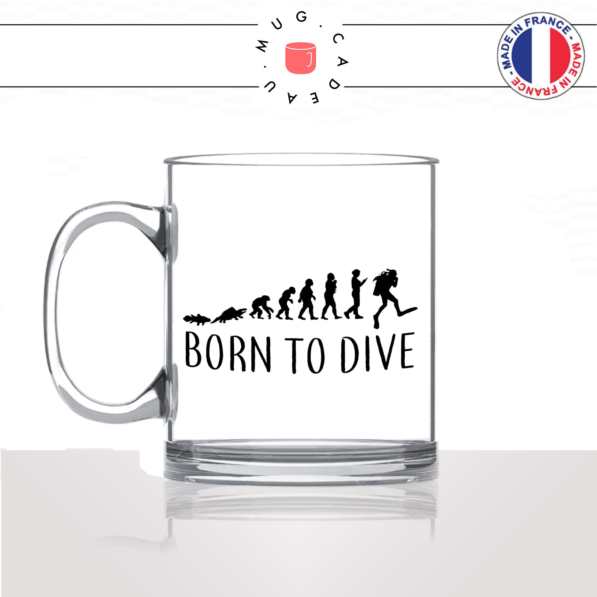 mug-tasse-en-verre-transparent-glass-born-to-dive-evolution-humaine-poisson-plongée-masque-tuba-plongeur-humour-idée-cadeau-fun-cool-café-thé