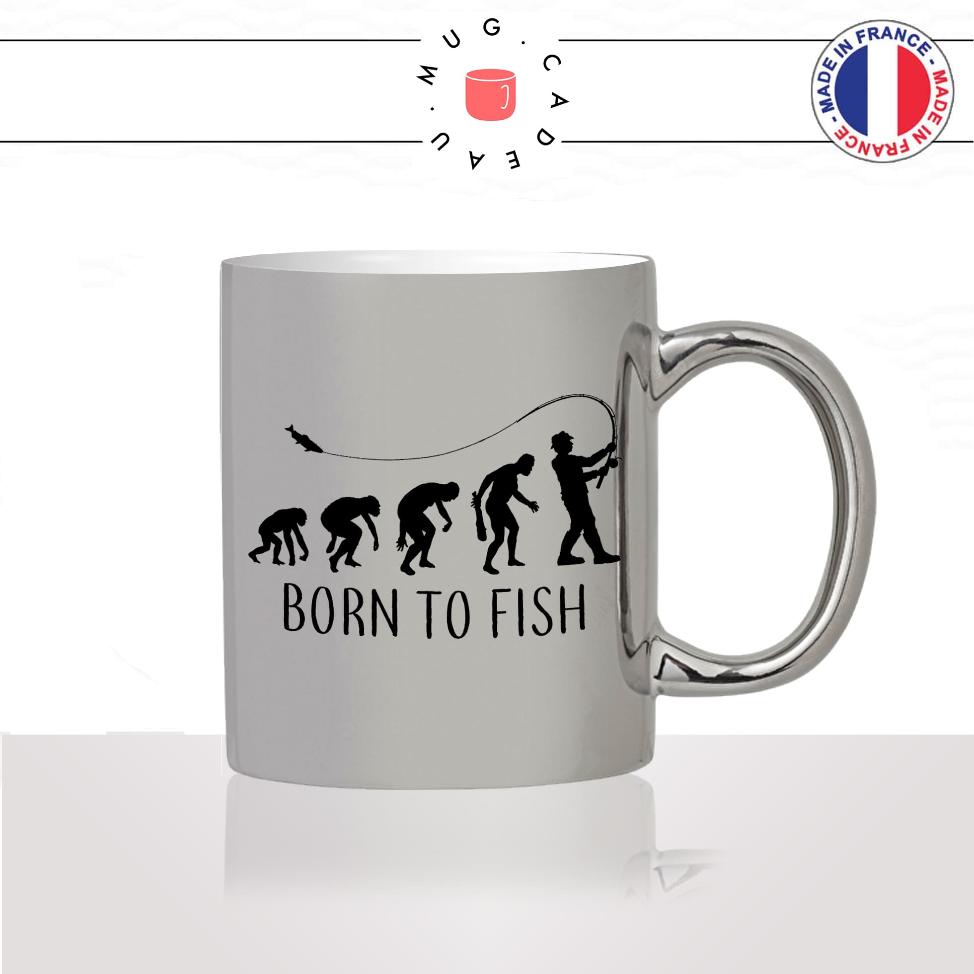mug-tasse-argent-argenté-silver-born-to-fish-evolution-humaine-singe-peche-pecheur-poisson-humour-idée-cadeau-fun-cool-café-thé2