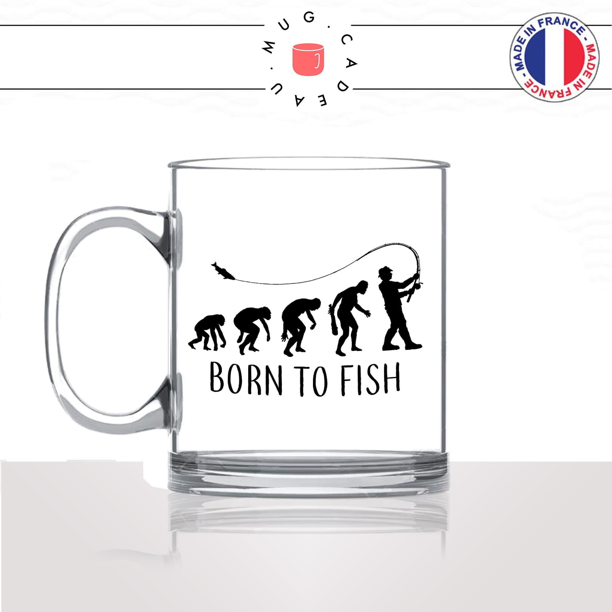 mug-tasse-en-verre-transparent-glass-born-to-fish-evolution-humaine-singe-peche-pecheur-poisson-humour-idée-cadeau-fun-cool-café-thé
