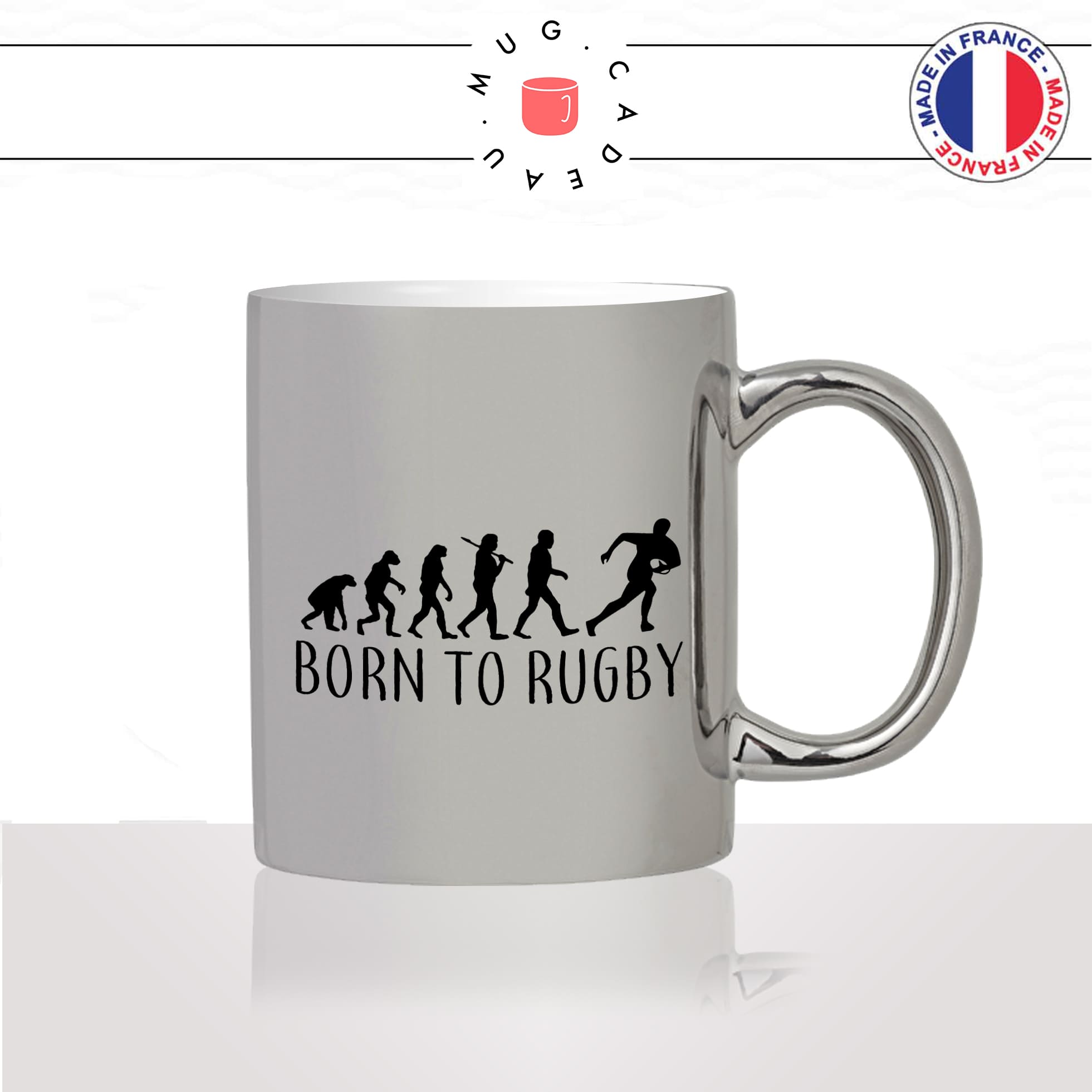 mug-tasse-argent-argenté-silver-born-to-rubgy-evolution-humaine-singe-sport-6-nations-rugbyman-humour-idée-cadeau-fun-cool-café-thé2