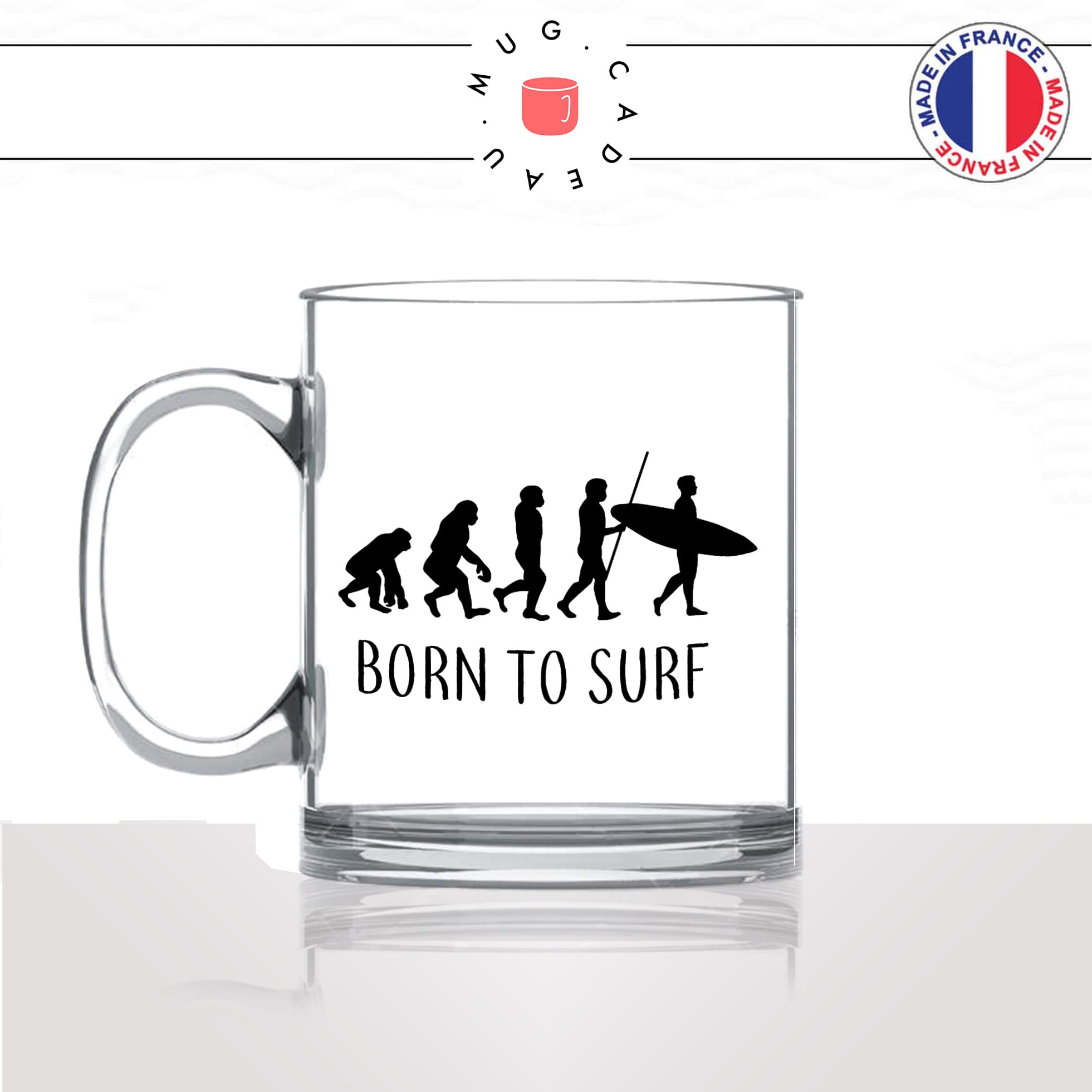 mug-tasse-en-verre-transparent-glass-born-to-surf-evolution-humaine-singe-sport-vague-mer-glisse-surfeur-humour-idée-cadeau-fun-cool-café-thé