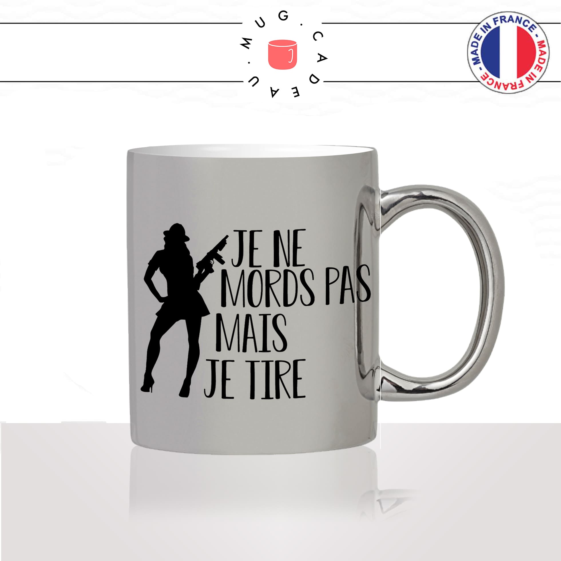 mug-tasse-argent-argenté-silver-femme-je-ne-mords-pas-mais-je-tire-arme-a-feu-fusil-chasse-club-humour-idée-cadeau-fun-cool-café-thé2