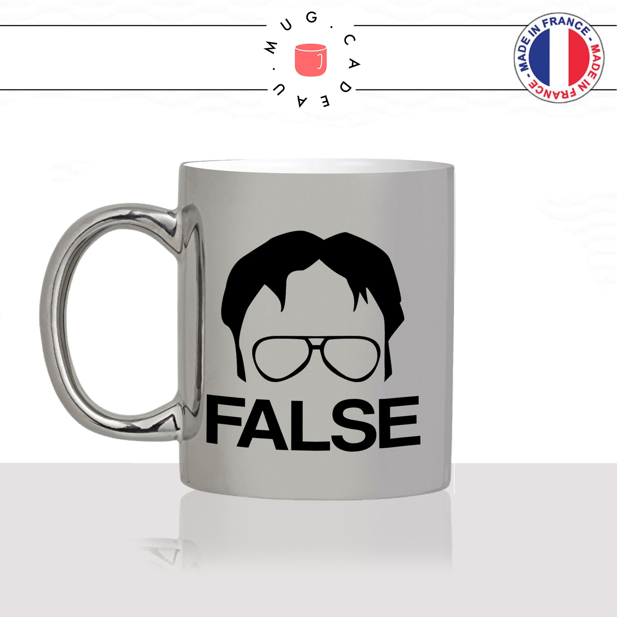 mug-tasse-argent-argenté-silver-série-the-office-dwight-cravate-lunettes-schrute-false-faux-michael-scott-idée-cadeau-fun-cool-café-thé