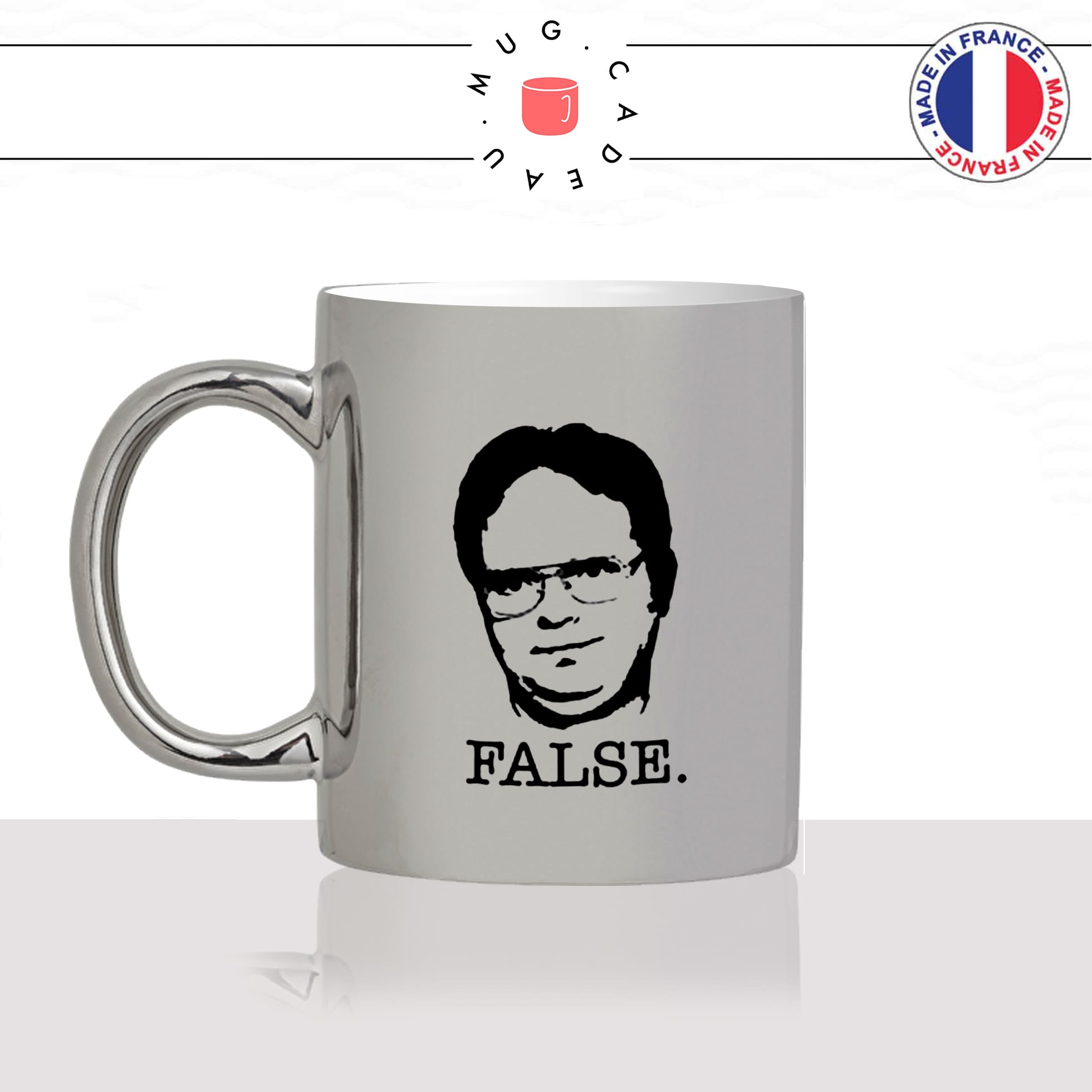 mug-tasse-argent-argenté-silver-série-the-office-dwight-cravate-lunettes-schrute-false-faux-visage-michael-scott-idée-cadeau-fun-cool-café-thé