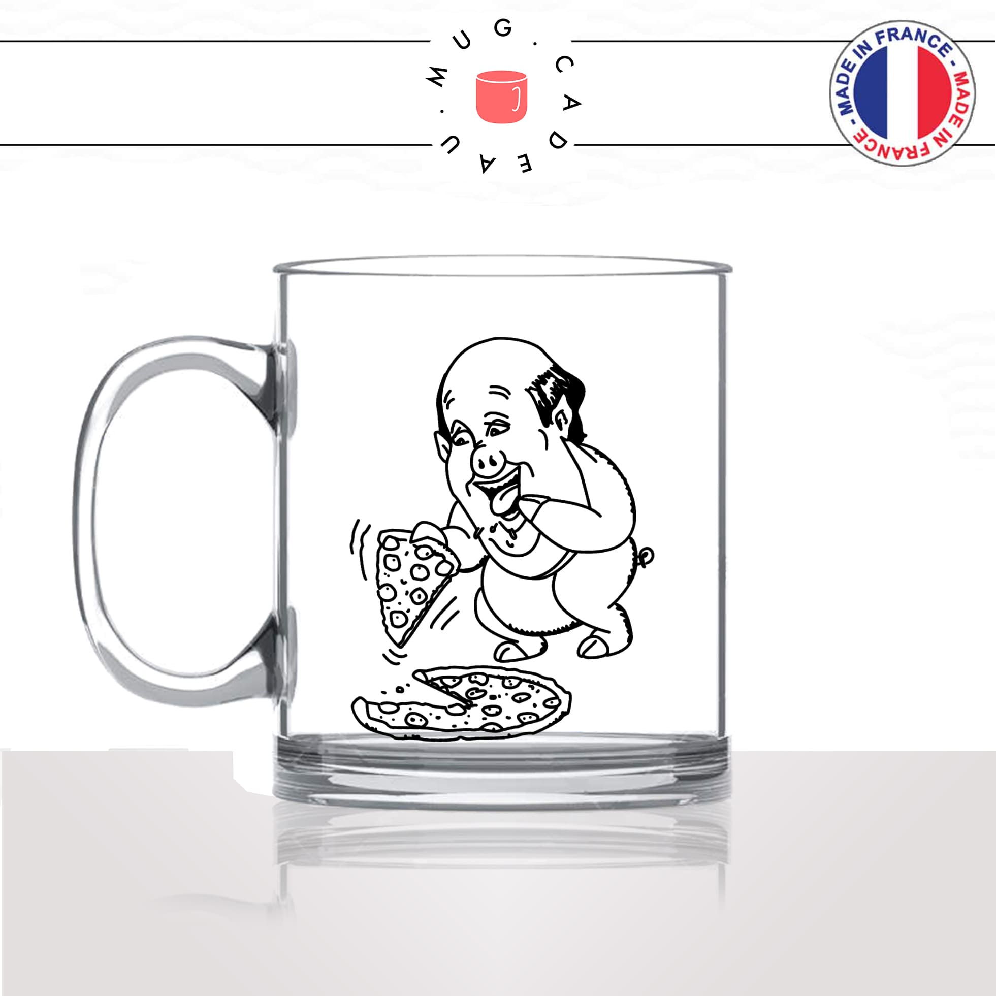 mug-tasse-en-verre-transparent-glass-série-the-office-kevin-dessin-cochon-pizza-regime-collegue-michael-scott-idée-cadeau-fun-cool-café-thé