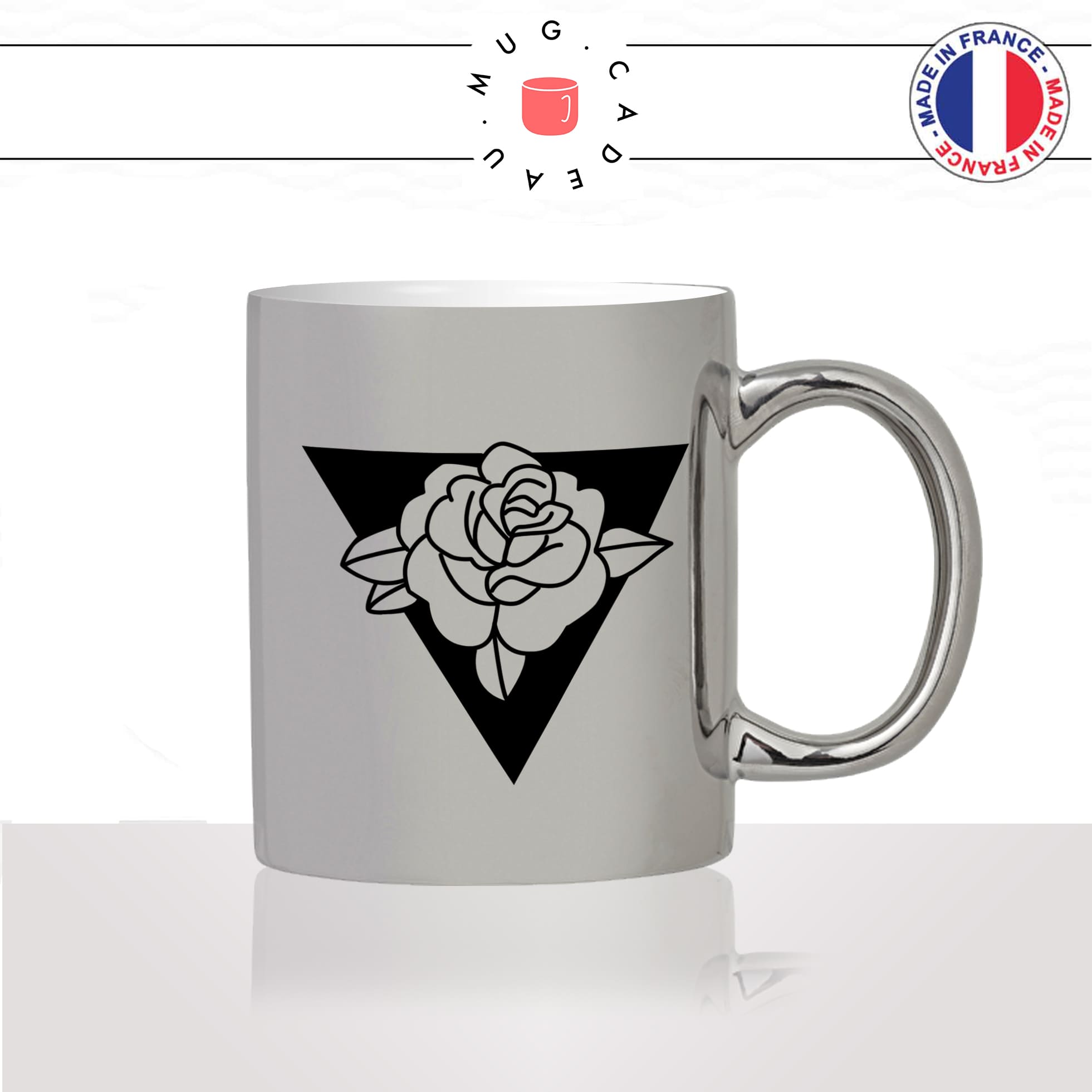 mug-tasse-argent-argenté-silver-fleur-fleurs-flower-bouton-de-rose-triangle-noir-dessin-decoration-mignon-joli-idée-cadeau-fun-cool-café-thé2
