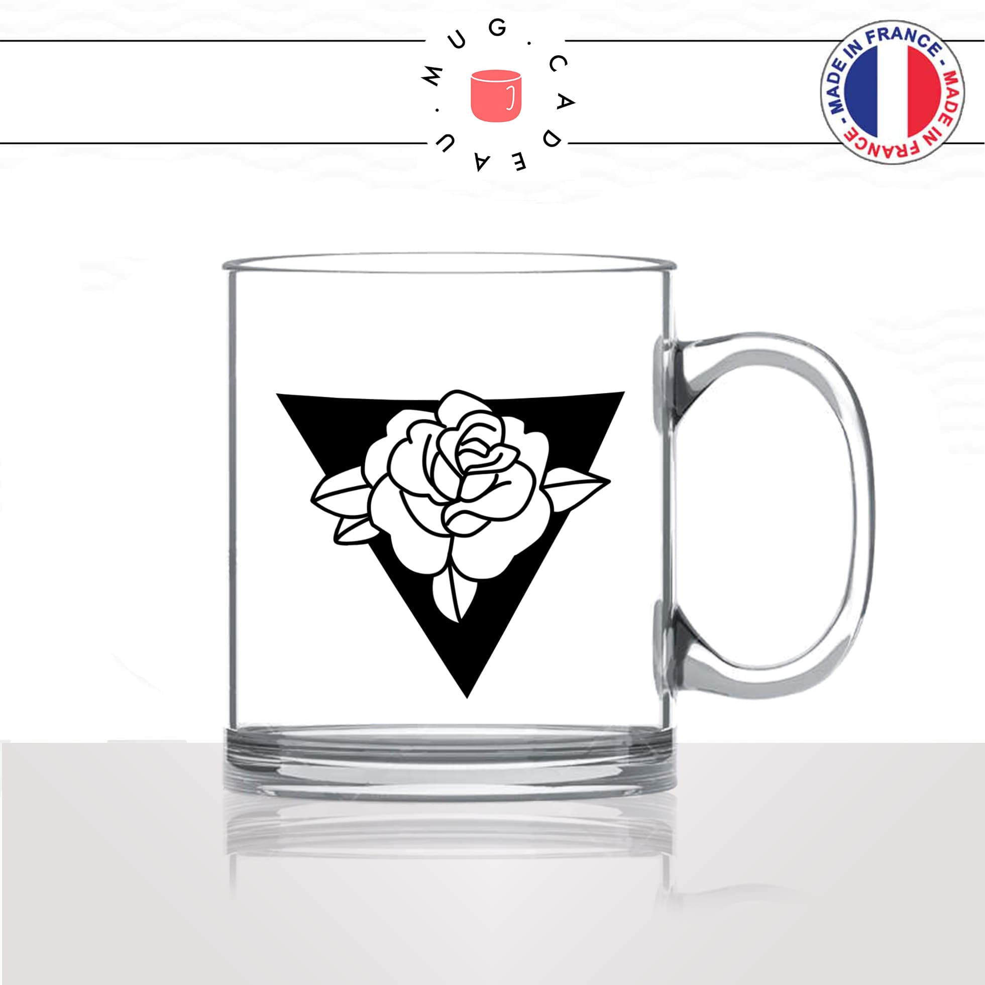 mug-tasse-en-verre-transparent-glass-fleur-fleurs-flower-bouton-de-rose-triangle-noir-dessin-decoration-mignon-joli-idée-cadeau-fun-cool-café-thé2