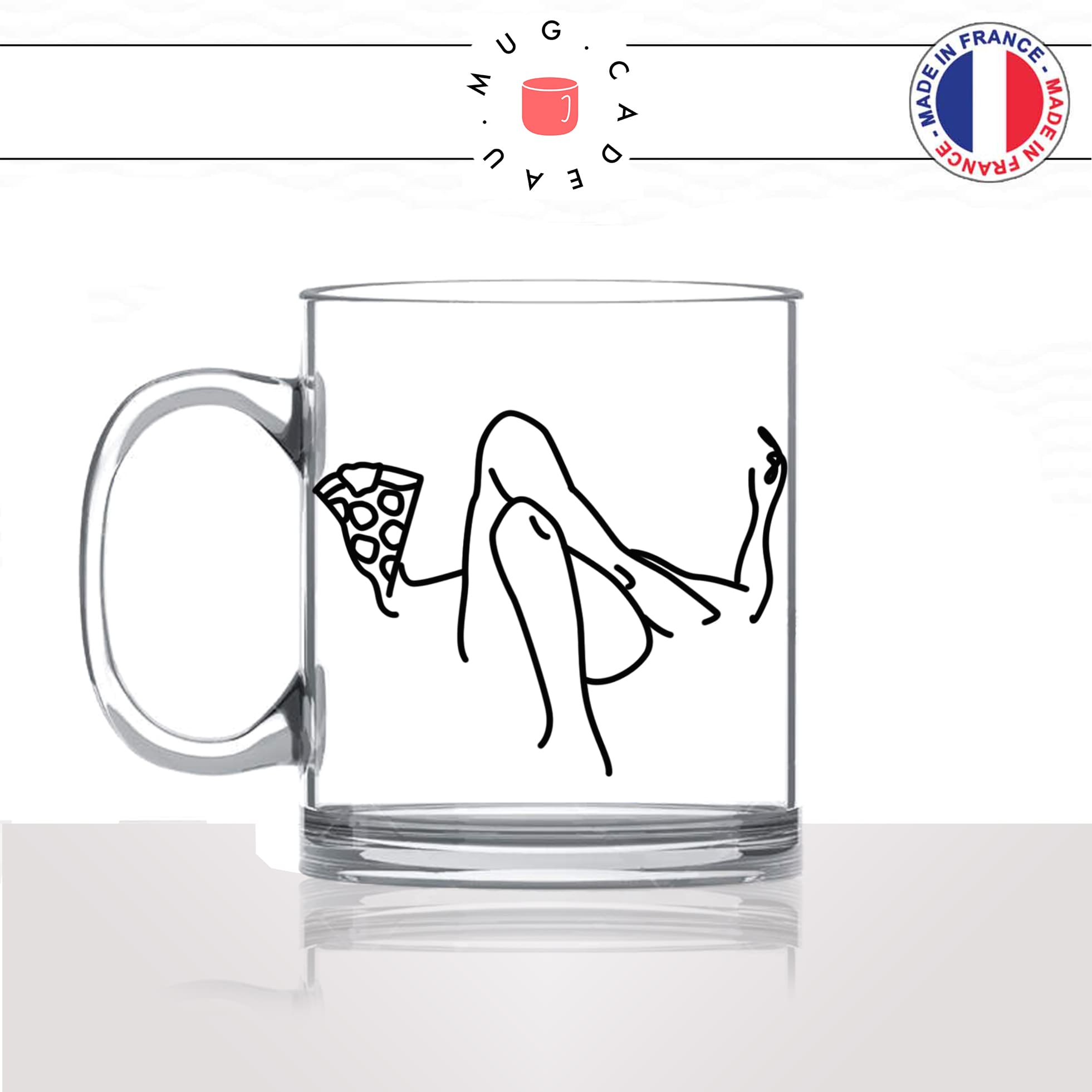 mug-tasse-en-verre-transparent-glass-femme-part-de-pizza-soirée-film-série-télé-sexy-pizz-4-fromages-chevre-idée-cadeau-fun-cool-café-thé