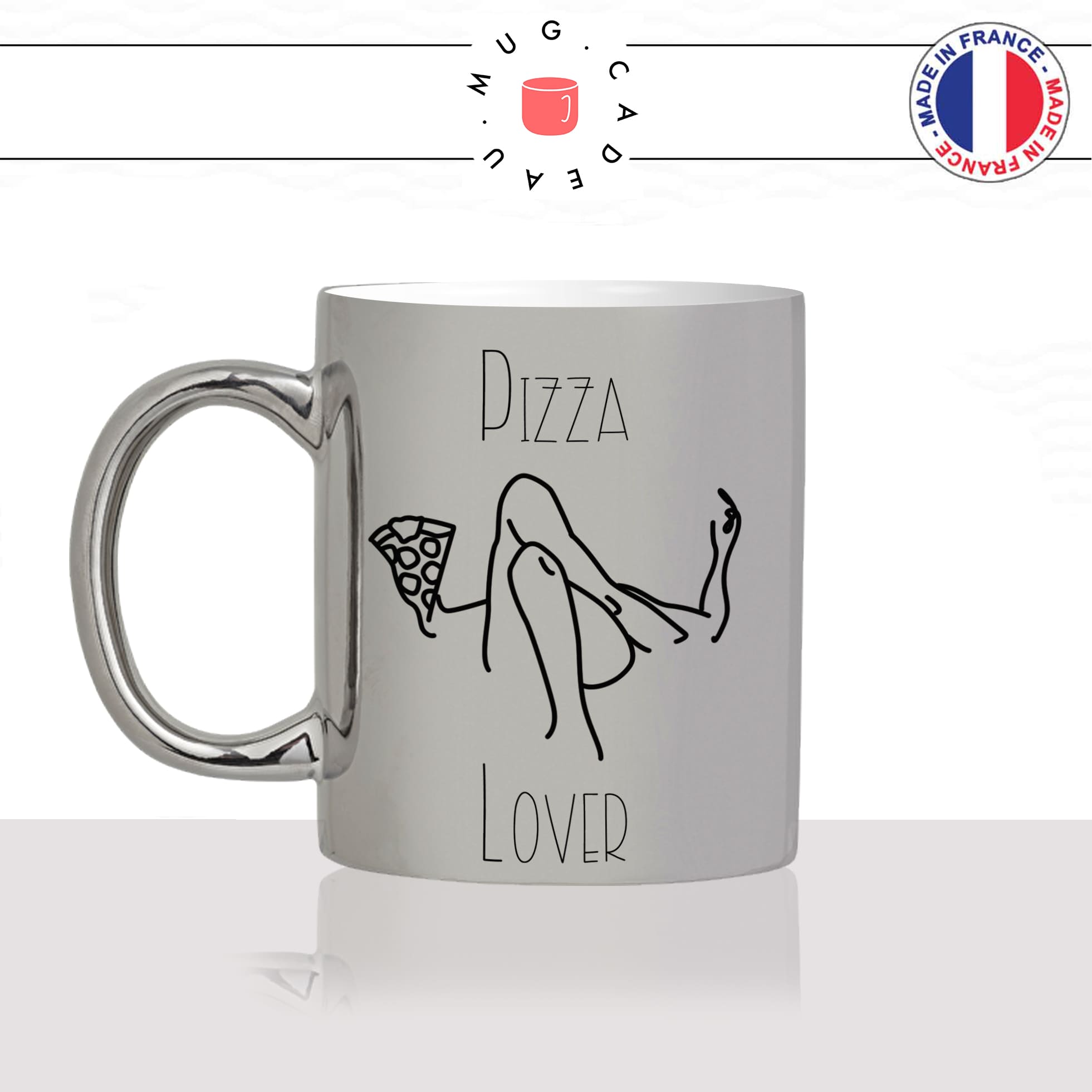 mug-tasse-argent-argenté-silver-pizza-lover-femme-pizzeria-pizz-mozarella-fromage-chorizo-regime-idée-cadeau-fun-cool-café-thé